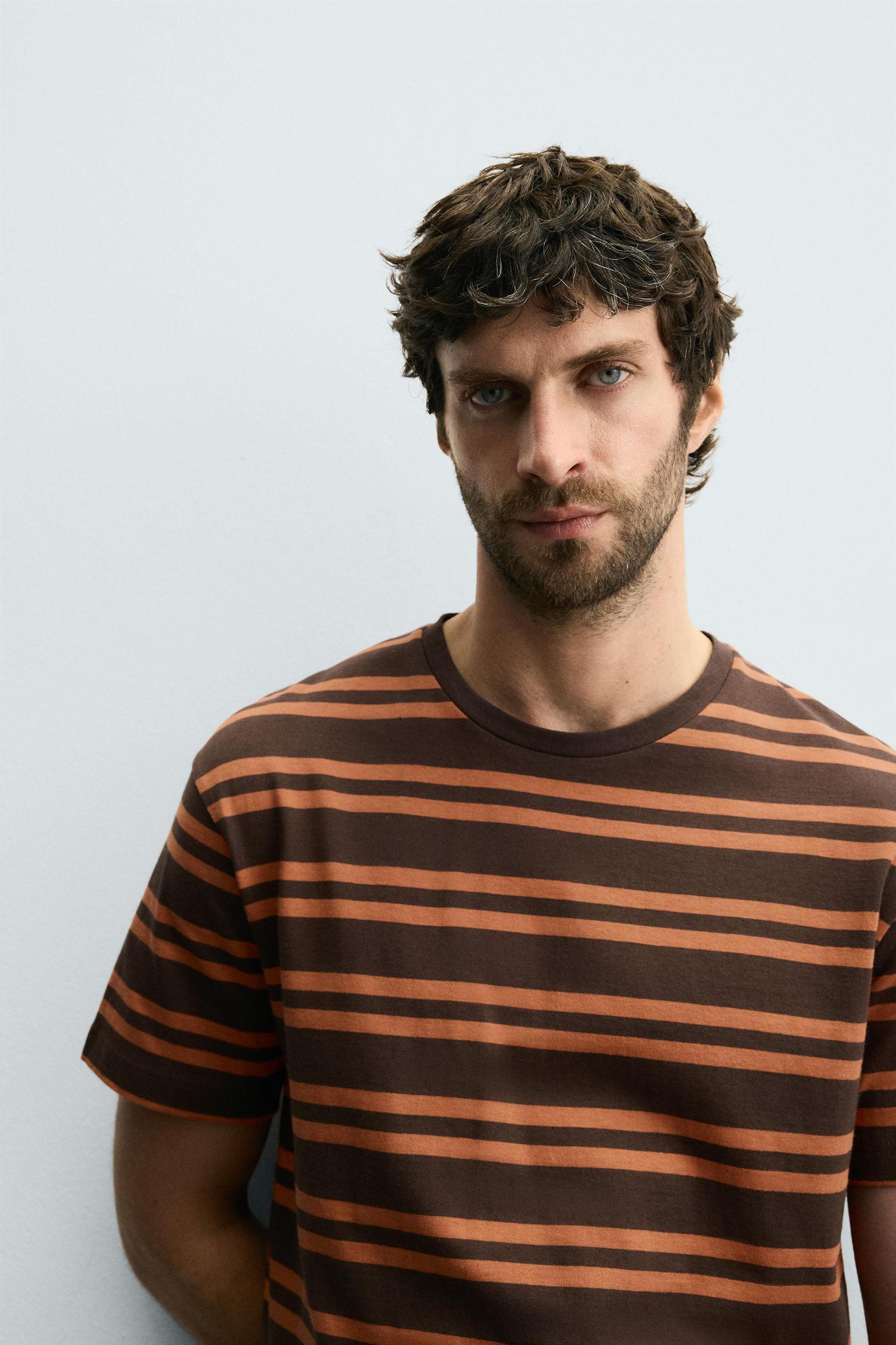 STRIPED JACQUARD T-SHIRT Product Image