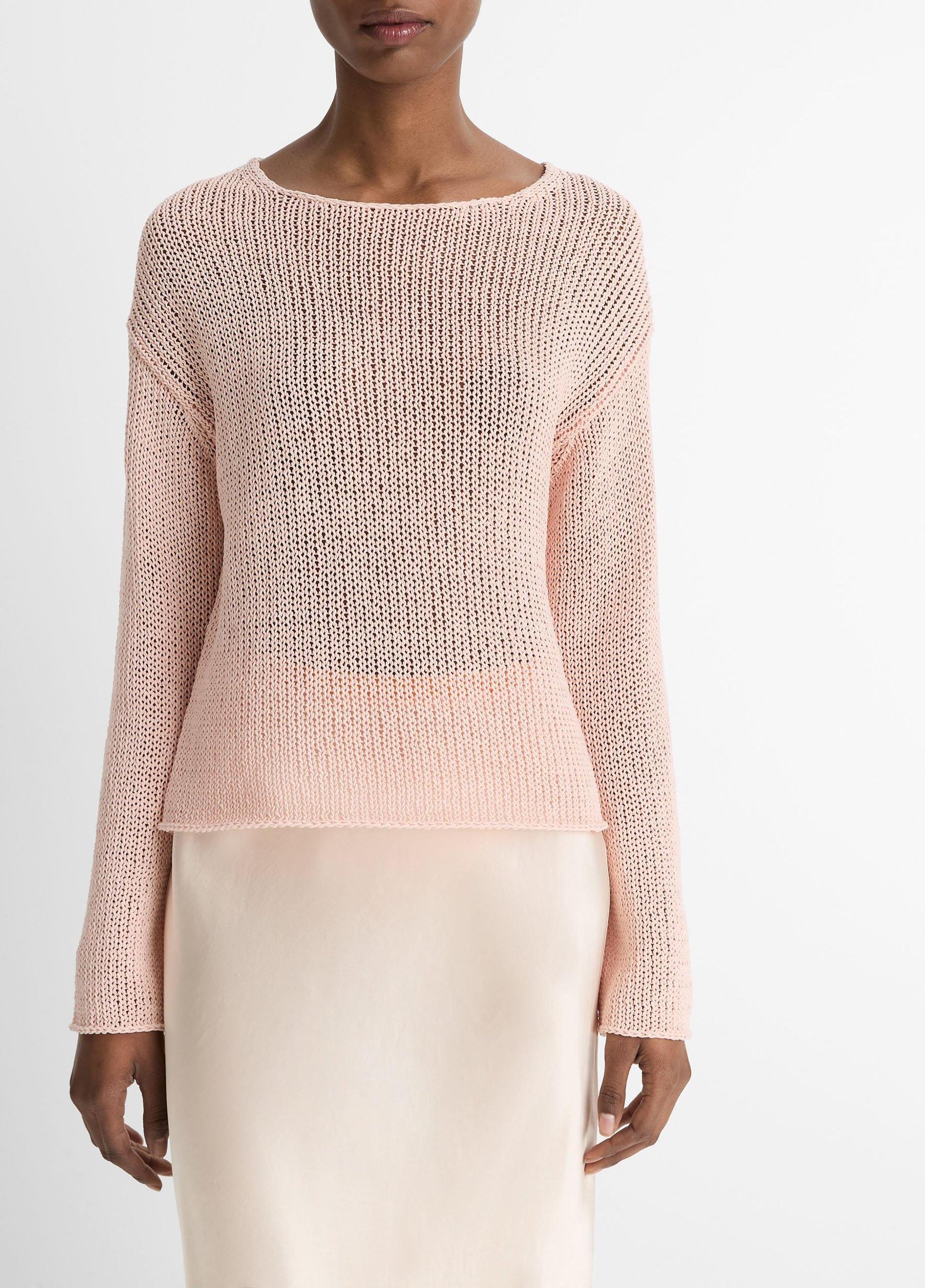 Italian Coated Cotton-Blend Sweater Product Image