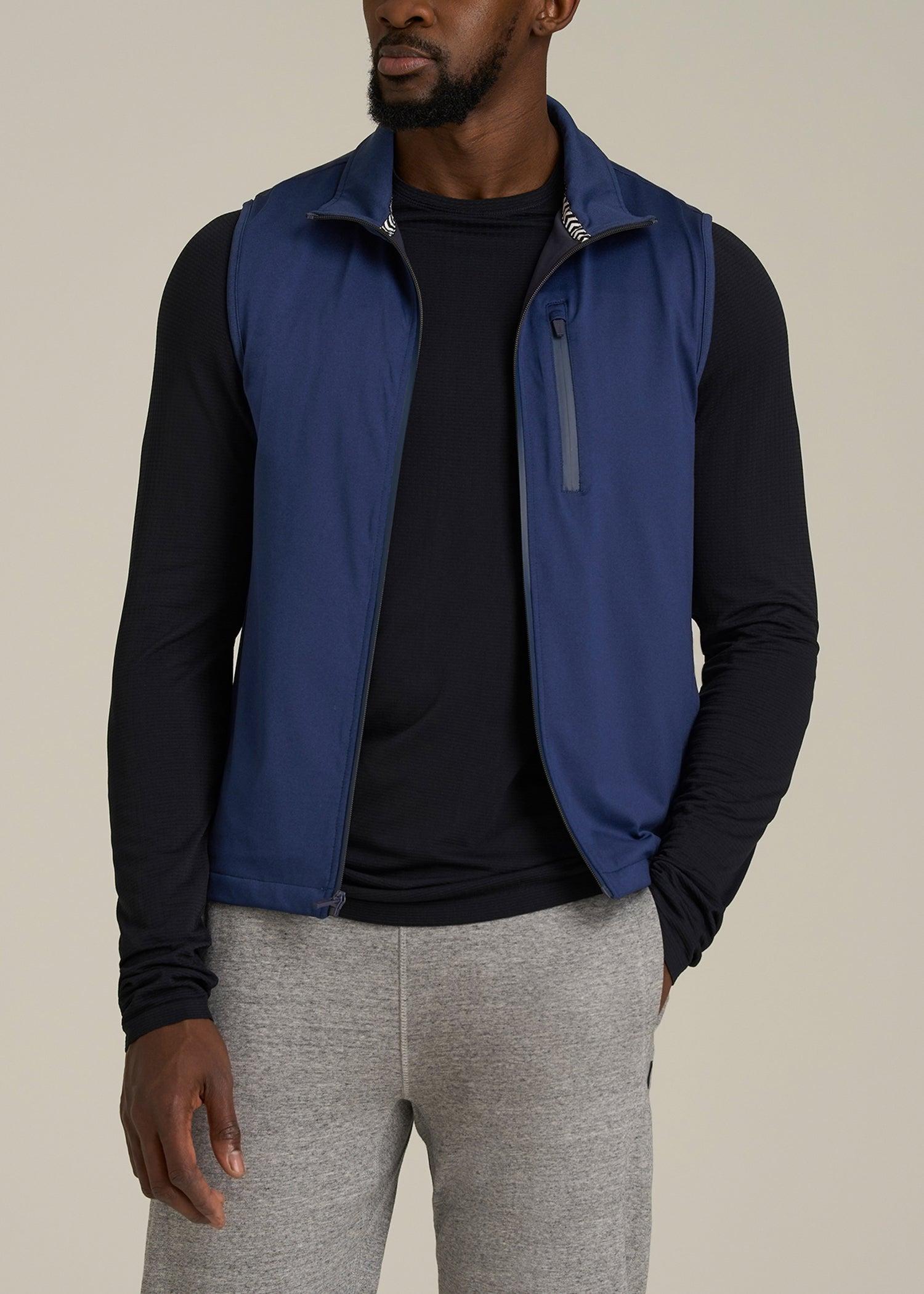 Performance Vest for Tall Men in Blue Mix Product Image