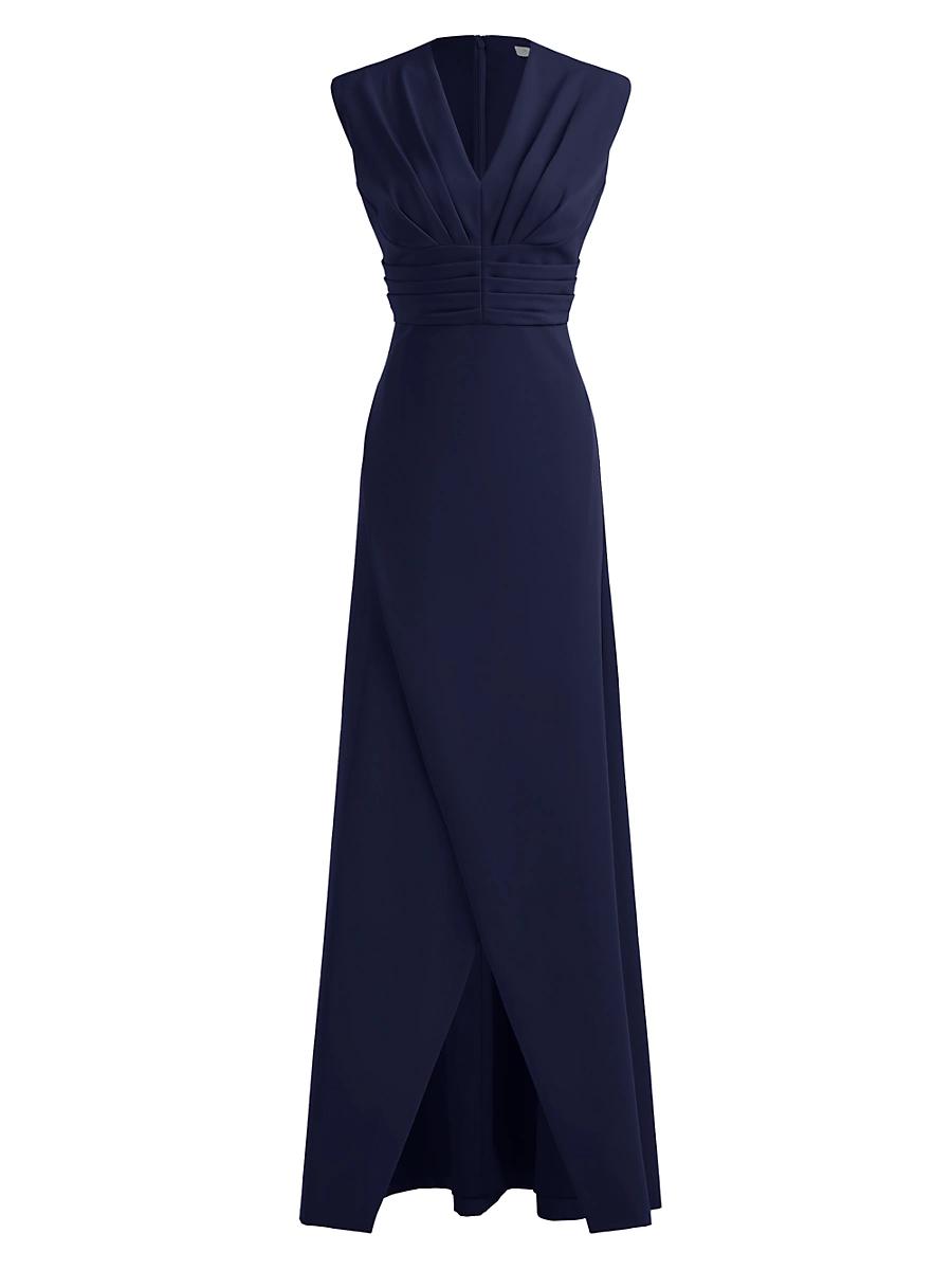 Womens Melora Crepe V-Neck Gown Product Image