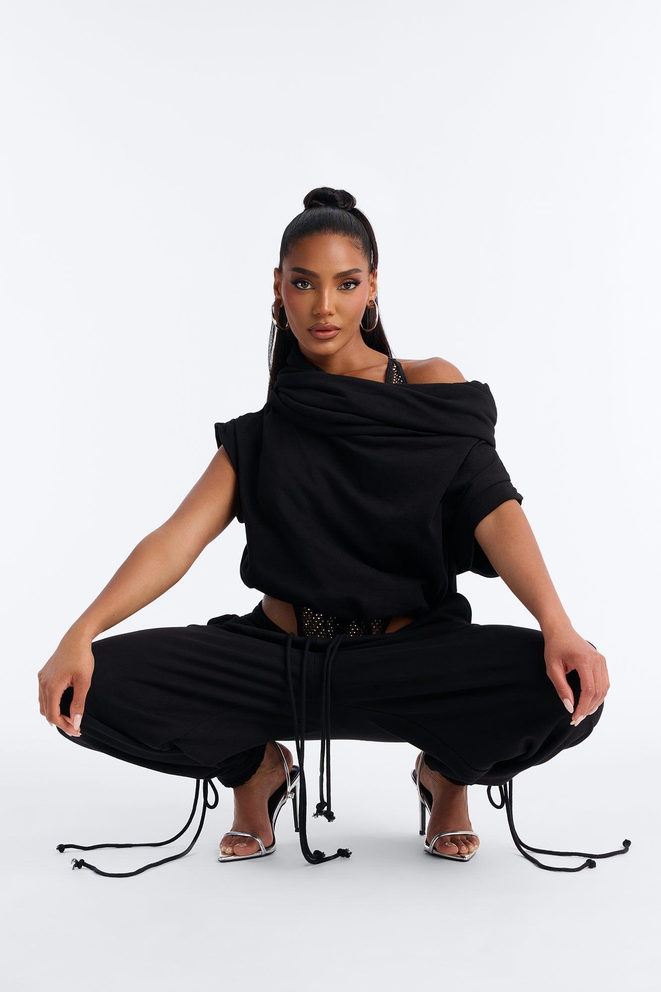 Alexa Jogger Pant Set - Black Female Product Image