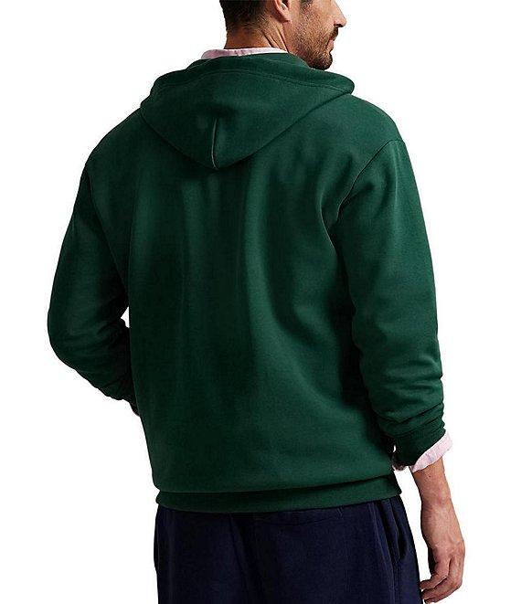 Polo Ralph Lauren Big & Tall Double-Knit Long Sleeve Full-Zip Hoodie Product Image