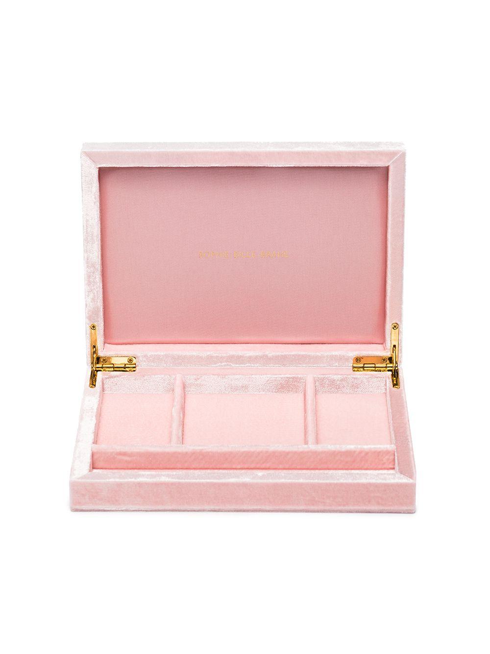 Pink velvet jewellery box Product Image