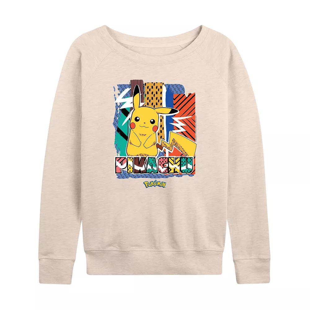 Women's Pokemon Pikachu Summer French Terry Long Sleeve Tee,  Product Image