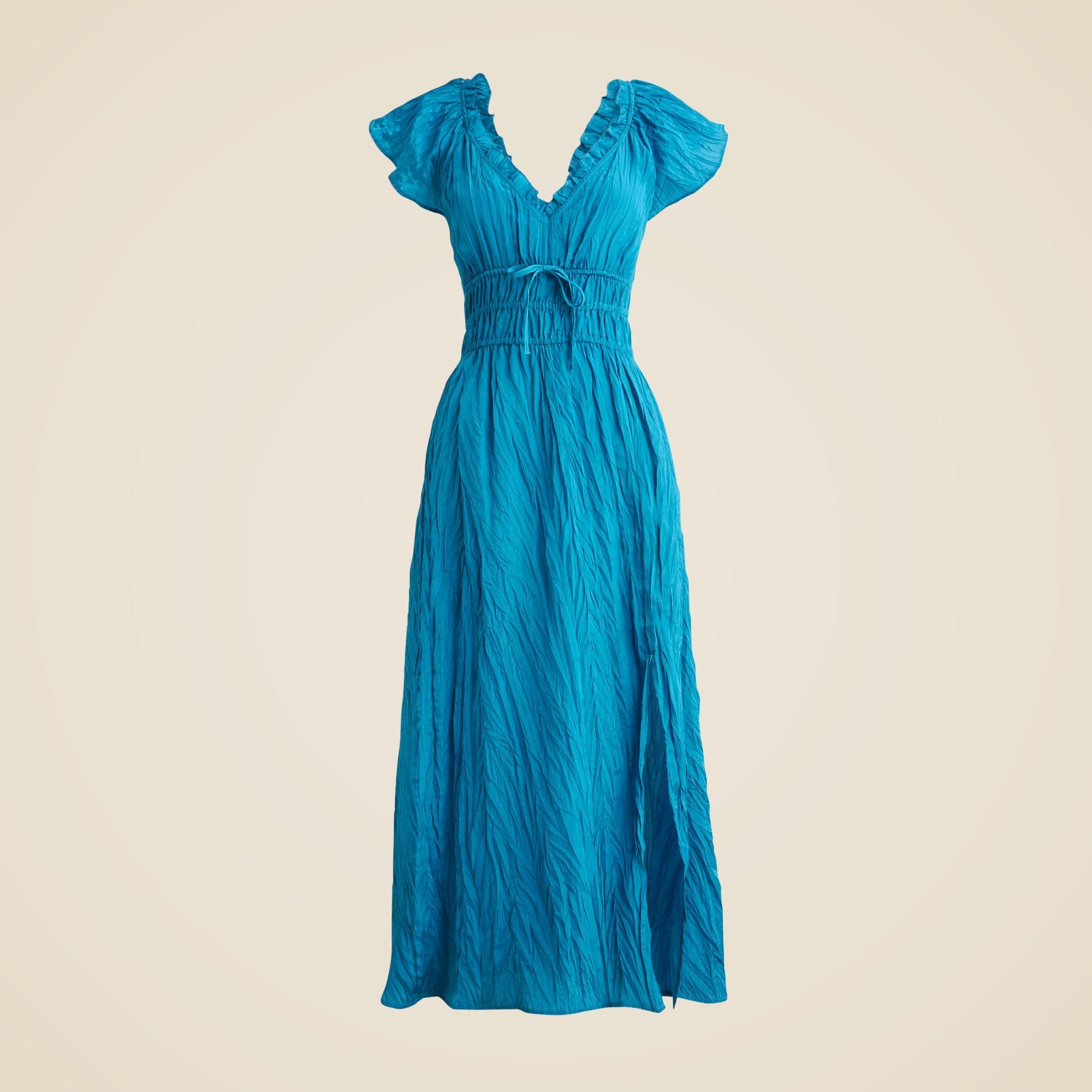 Palermo dress in viscose-blend crinkle Product Image