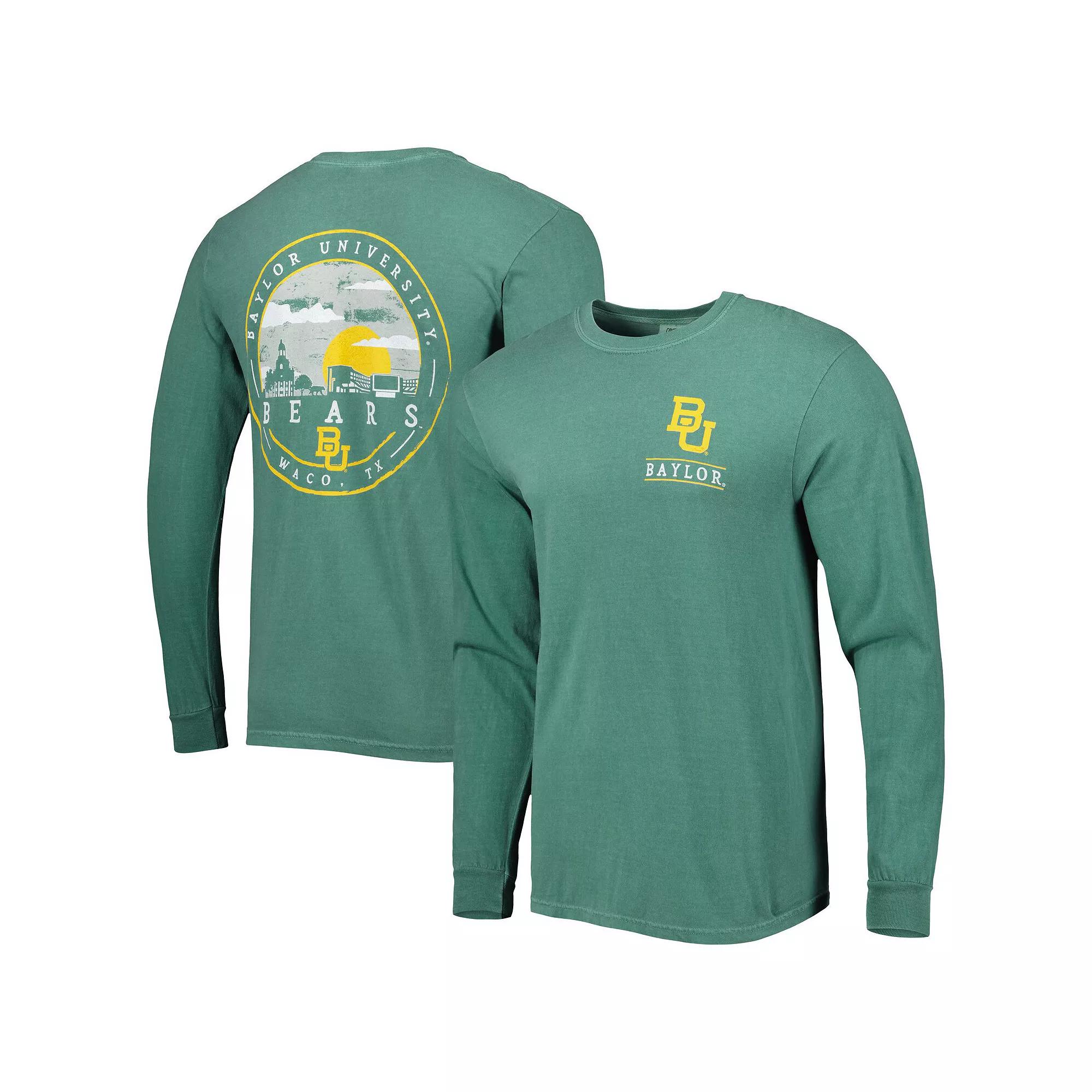 Men's Green Baylor Bears Circle Campus Scene Long Sleeve T-Shirt,  Product Image