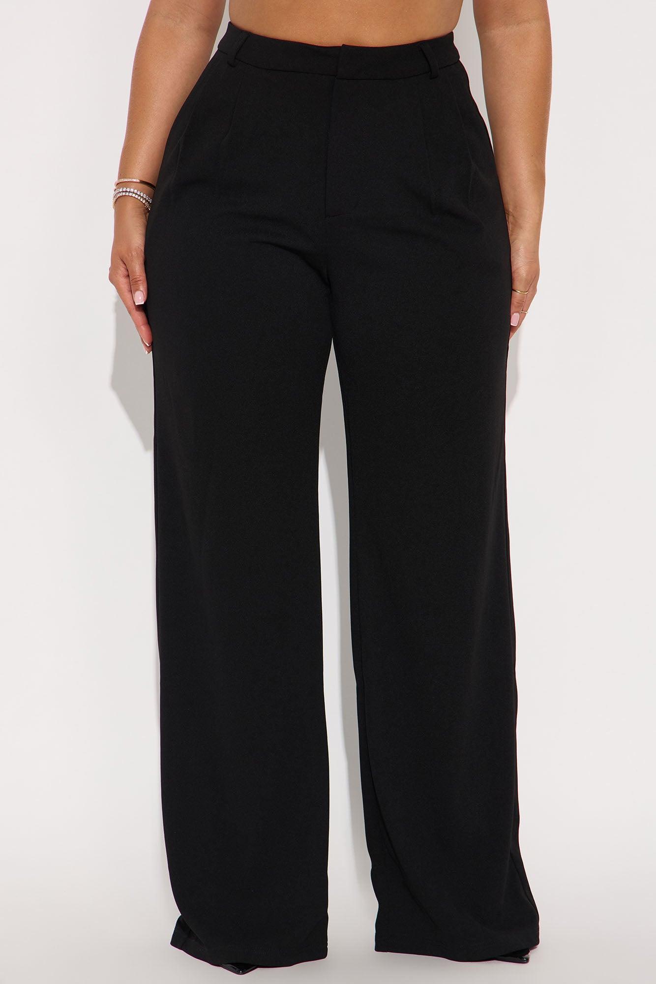 Elma Wide Leg Trouser - Black Product Image
