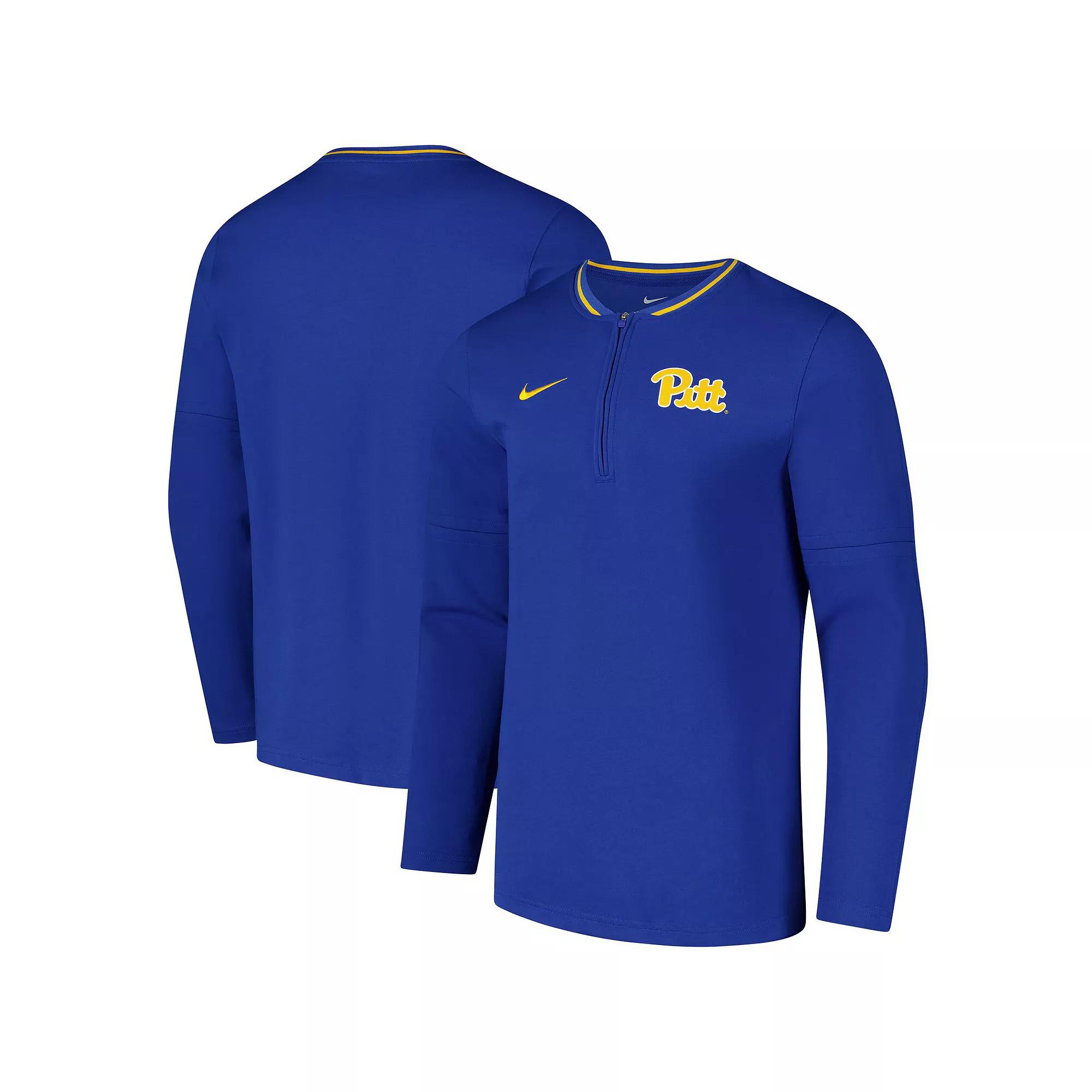 Men's Nike Royal Pitt Panthers Coaches Quarter-Zip Jacket,  Product Image