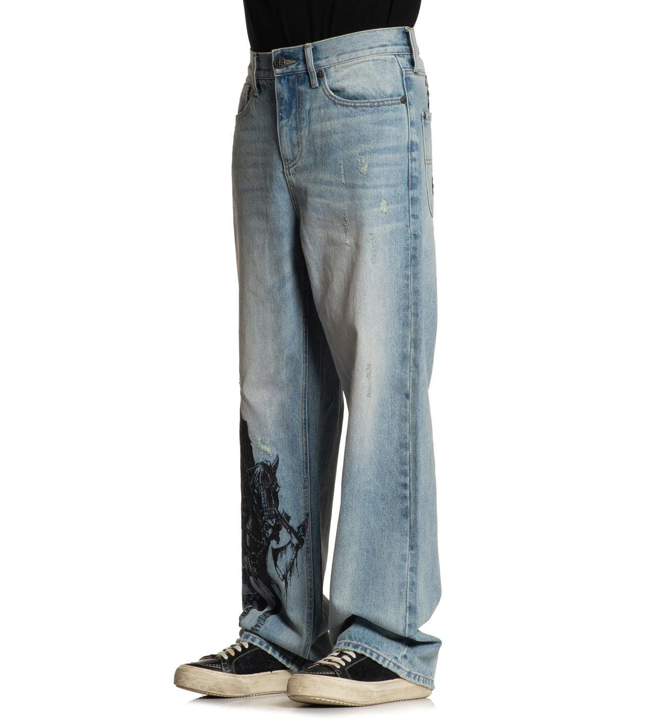 Wide Leg Binded Orion Jeans Male Product Image