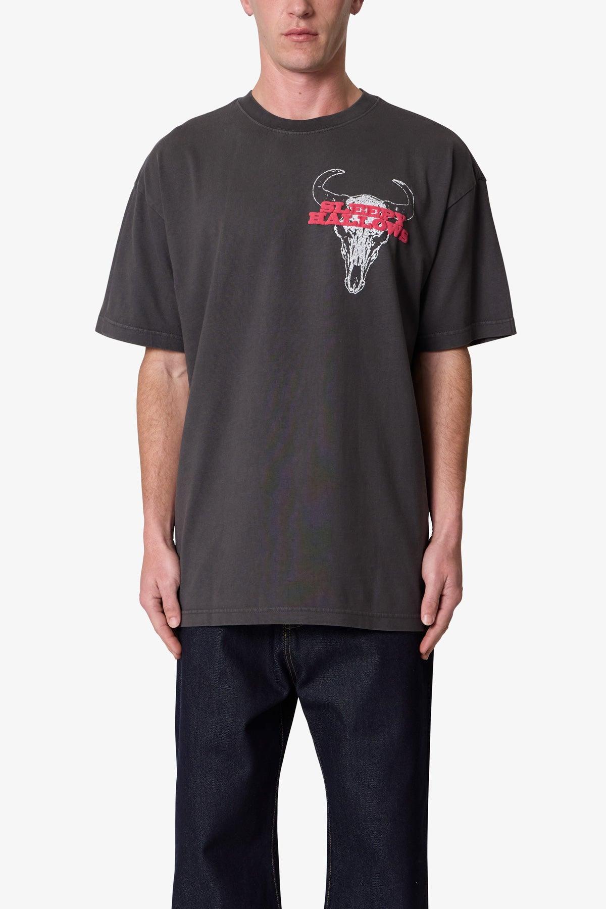 Bullskull Tee - Washed Black Product Image