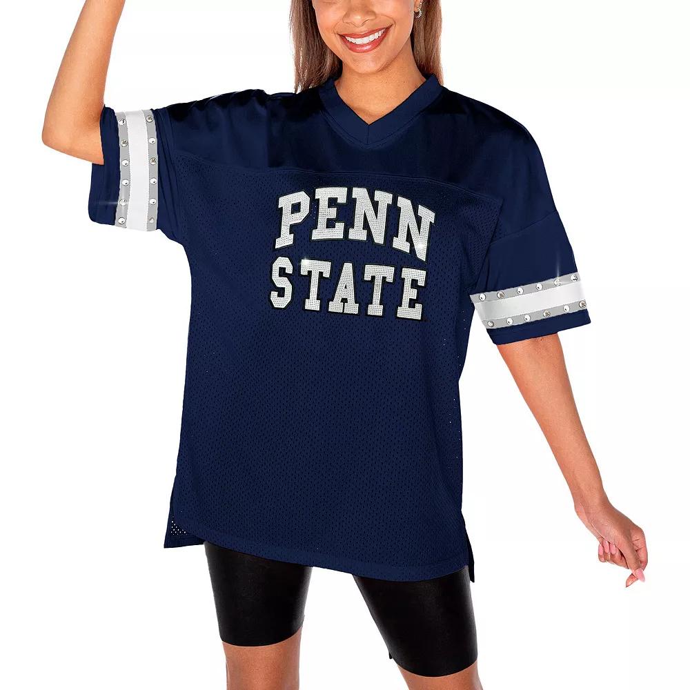 Women's Gameday Couture Navy Penn State Nittany Lions Until Kickoff Rhinestone Fashion T-Shirt,  Product Image