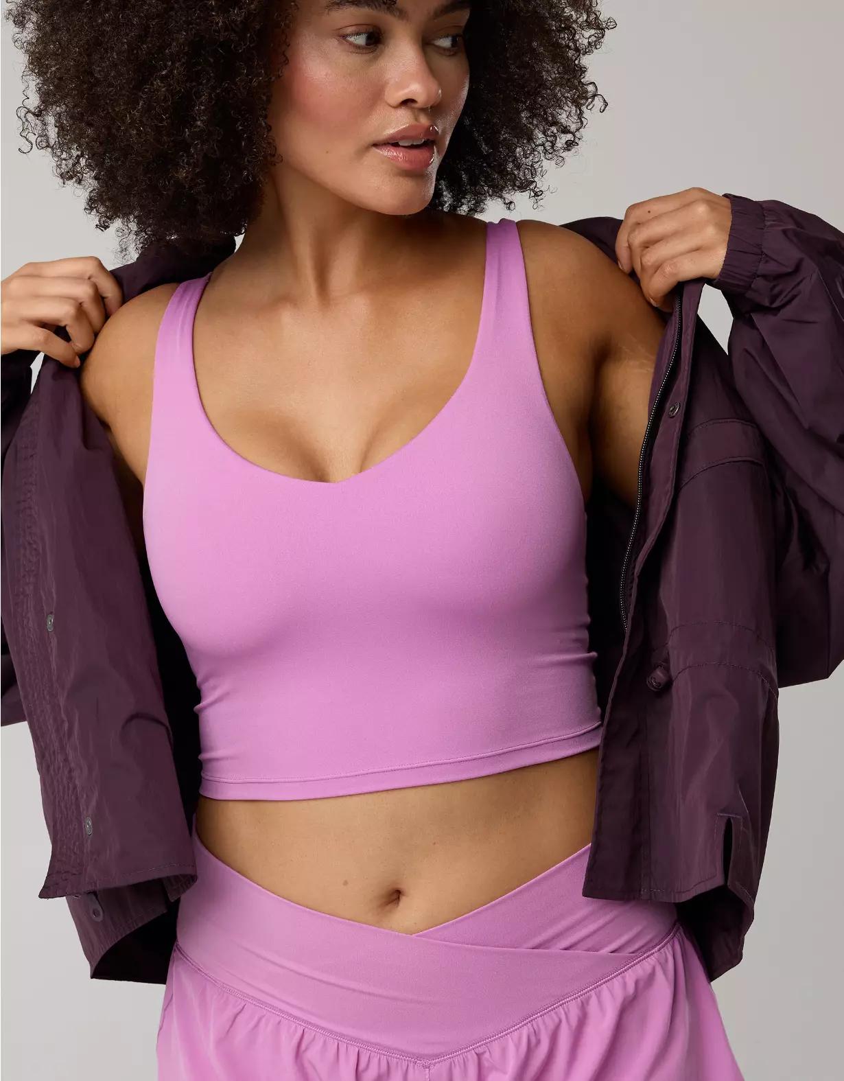OFFLINE By Aerie Real Me Low Key Longline Sports Bra Product Image