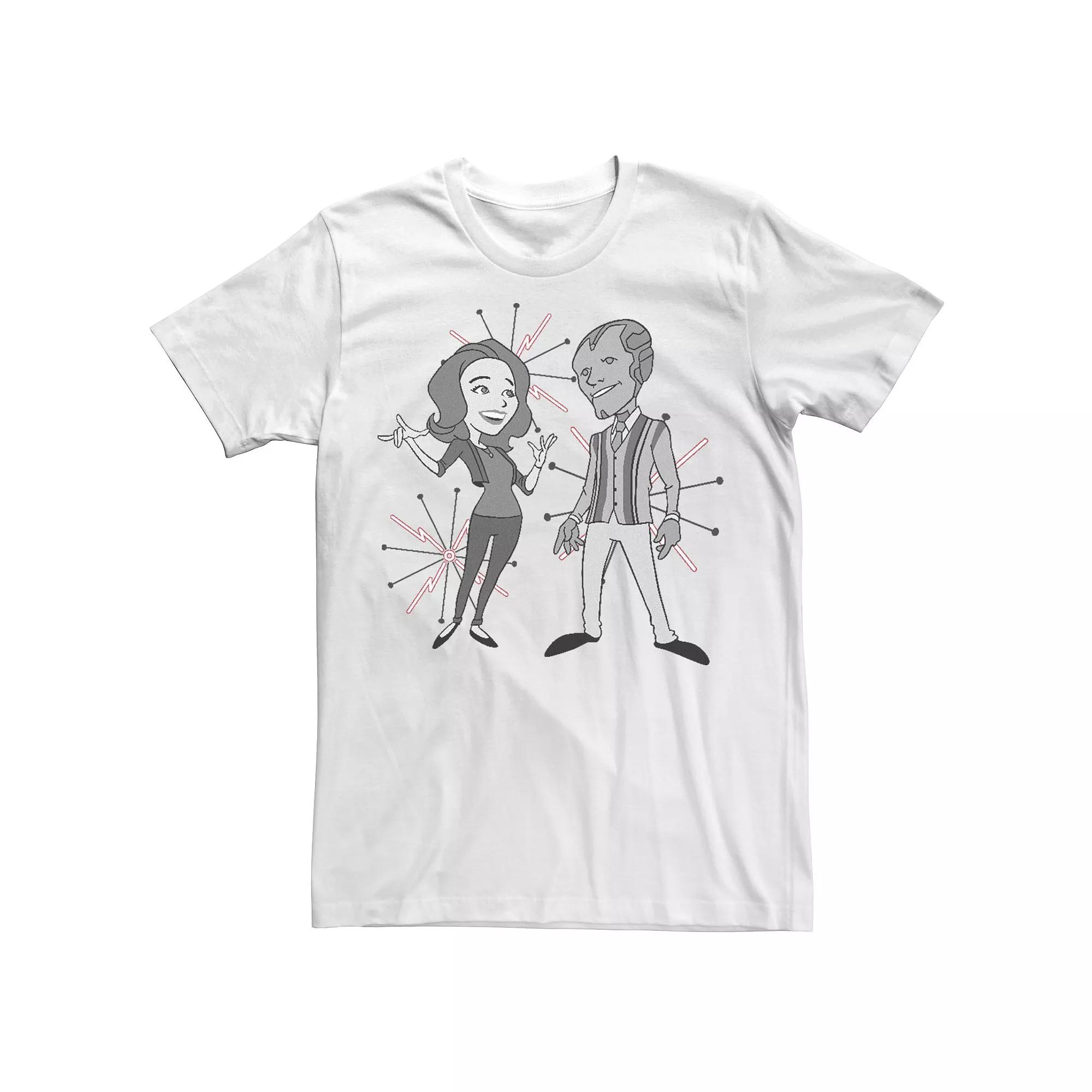 Men's Marvel WandaVision Retro Characters Design Tee,  Product Image