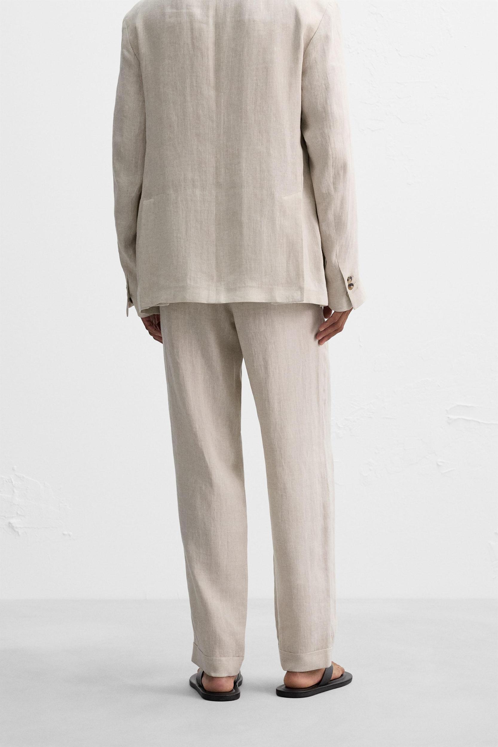 100% LINEN SUIT PANTS Product Image