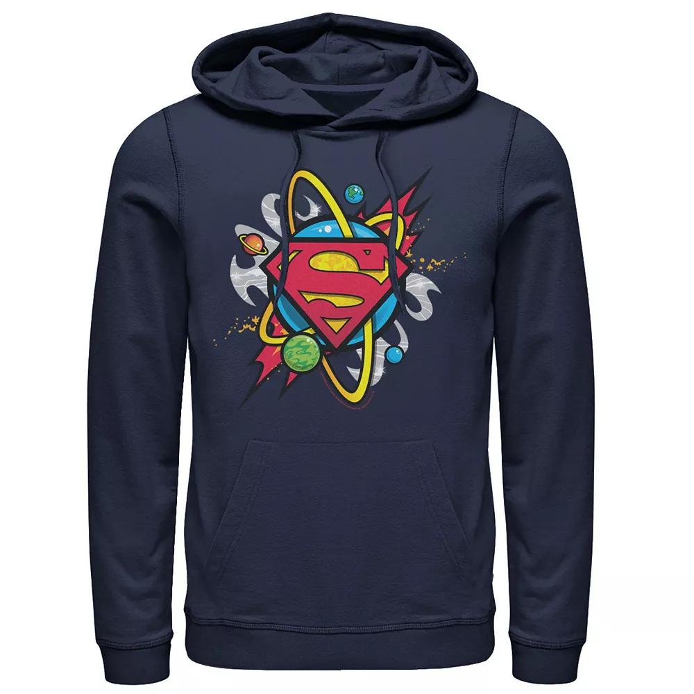 Men's DC Comics Superman Planet Chest Logo Hoodie,  Product Image