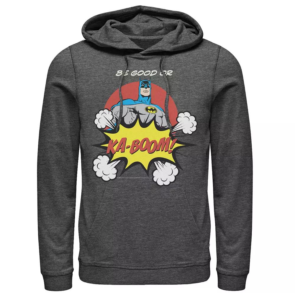 Men's DC Comics Batman Ka-Boom Pop Art Text Poster Hoodie,  Product Image