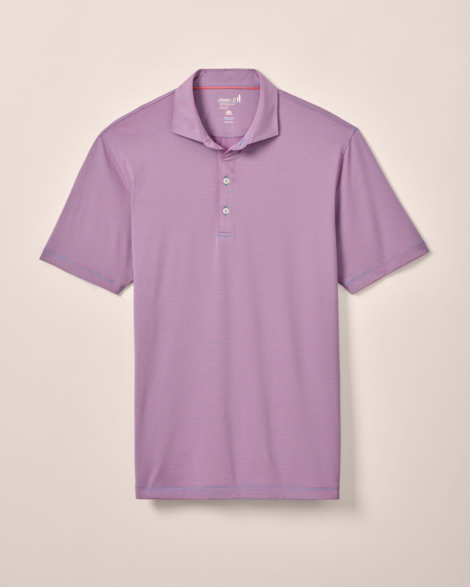 PerryGolf Performance Jersey Polo - Lyndonn Stripe Product Image