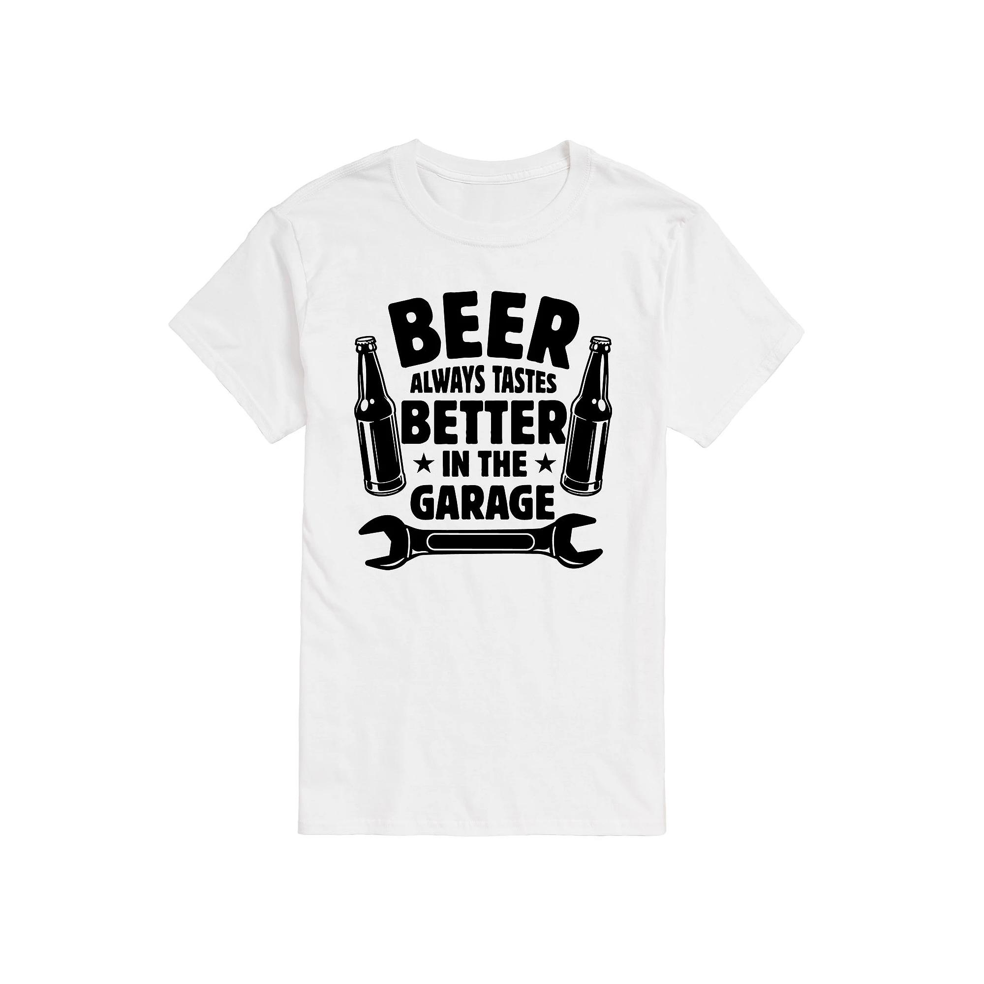 Big & Tall Beer Tastes Better Garage Tee, Men's,  Product Image