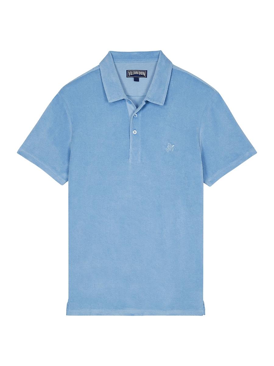 Mens Organic Terry Polo Shirt Product Image