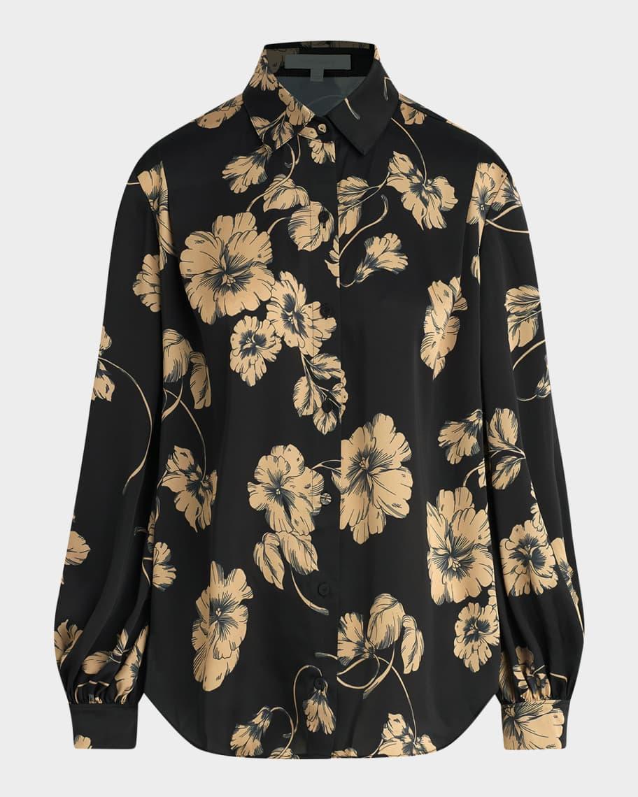 The Lanie Button-Front Blouse Product Image