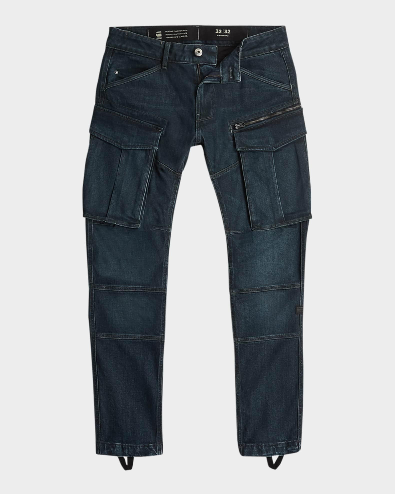 Men's Rovic 3D Regular Tapered Denim Pants Product Image