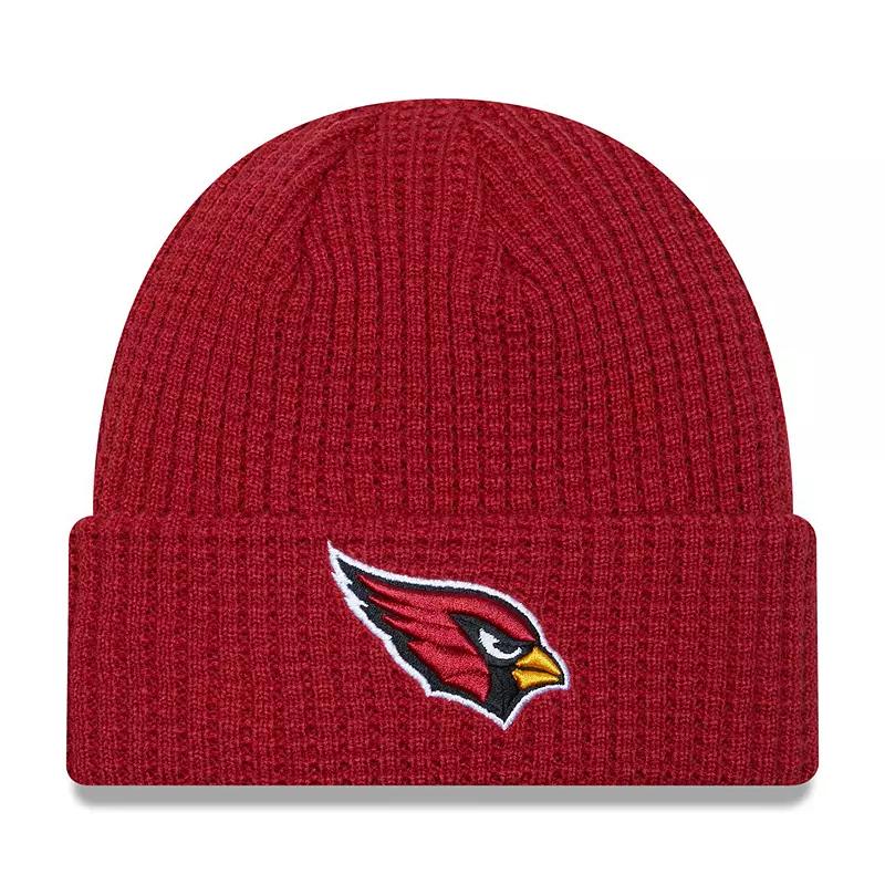 Men's New Era Cardinal Arizona Cardinals Prime Cuffed Knit Hat, Red Product Image