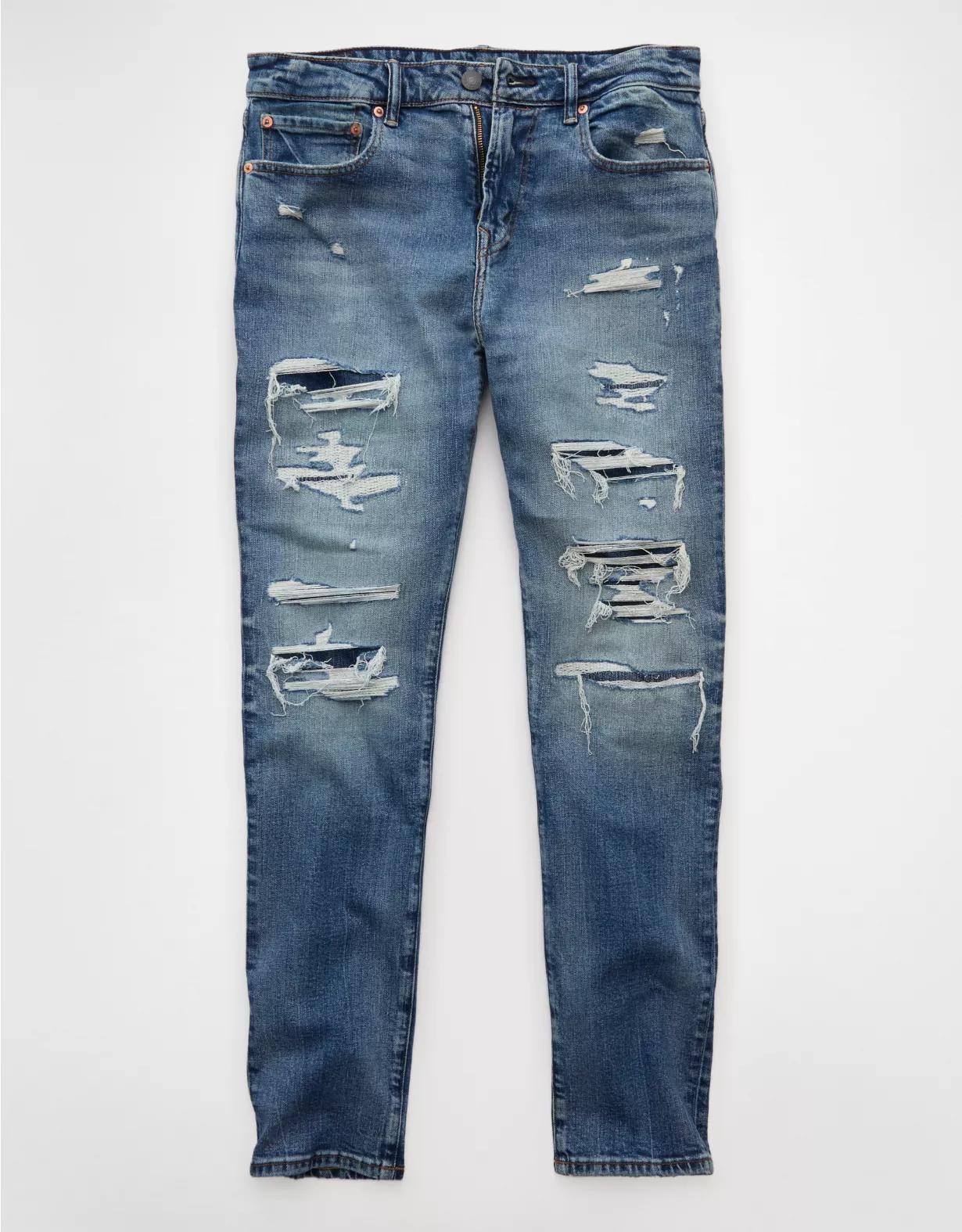 AE AirFlex+ TENCEL™ Fibers Patched Athletic Fit Jean Product Image