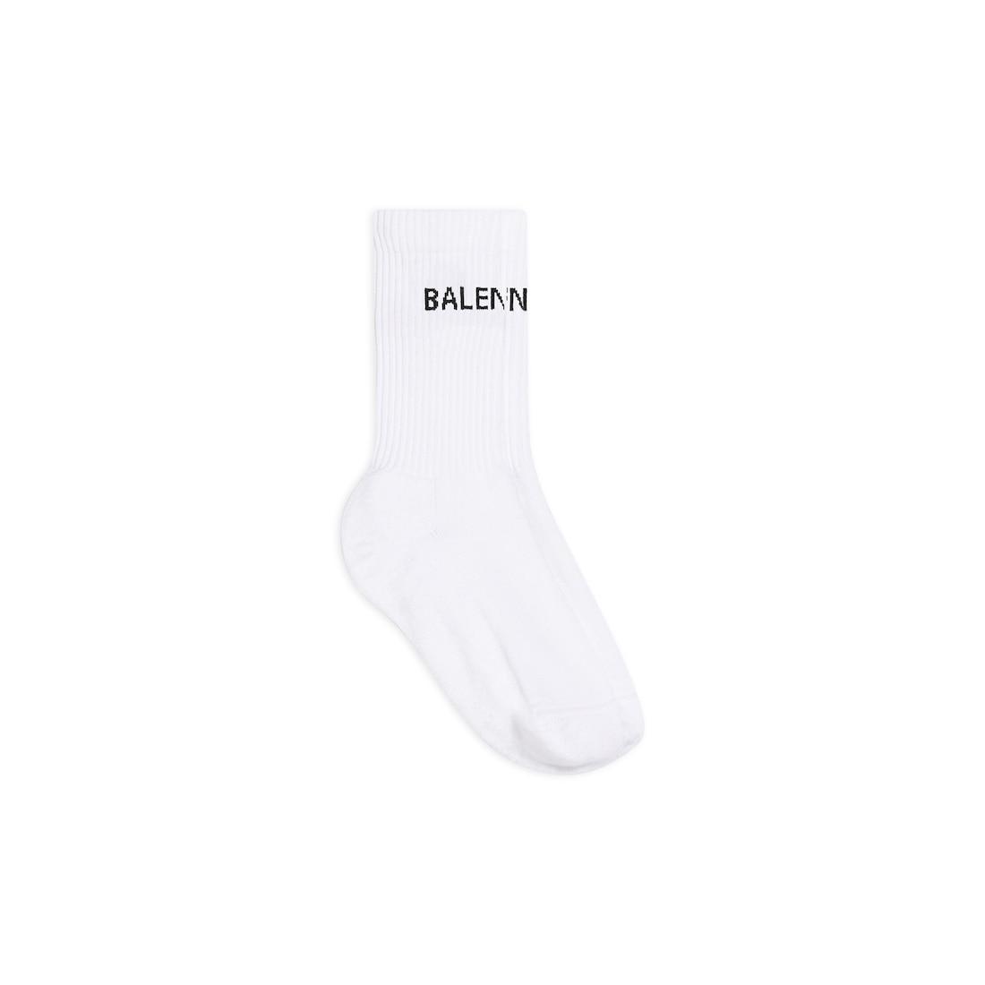 Men's Balenciaga Socks in White Product Image