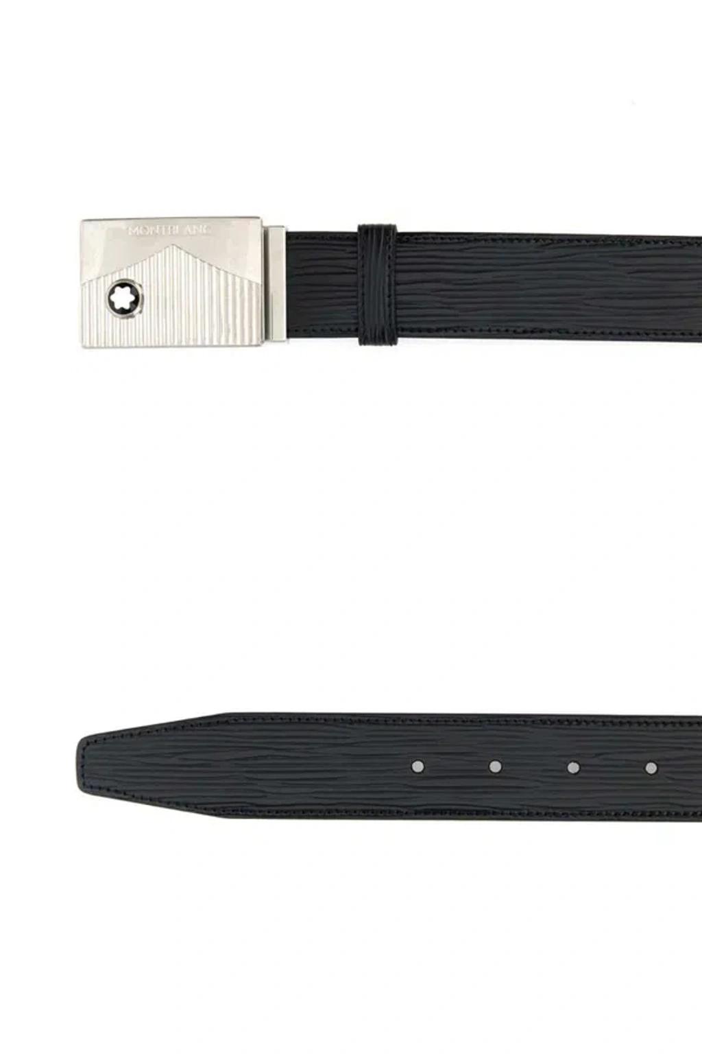 MONTBLANC Logo Buckled Reversible Belt In Multi Product Image