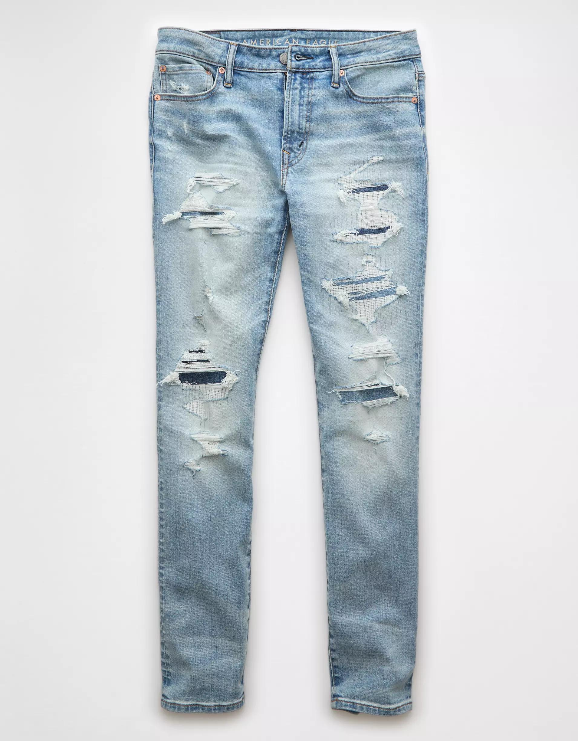 AE AirFlex+ Patched Athletic Skinny Jean Product Image