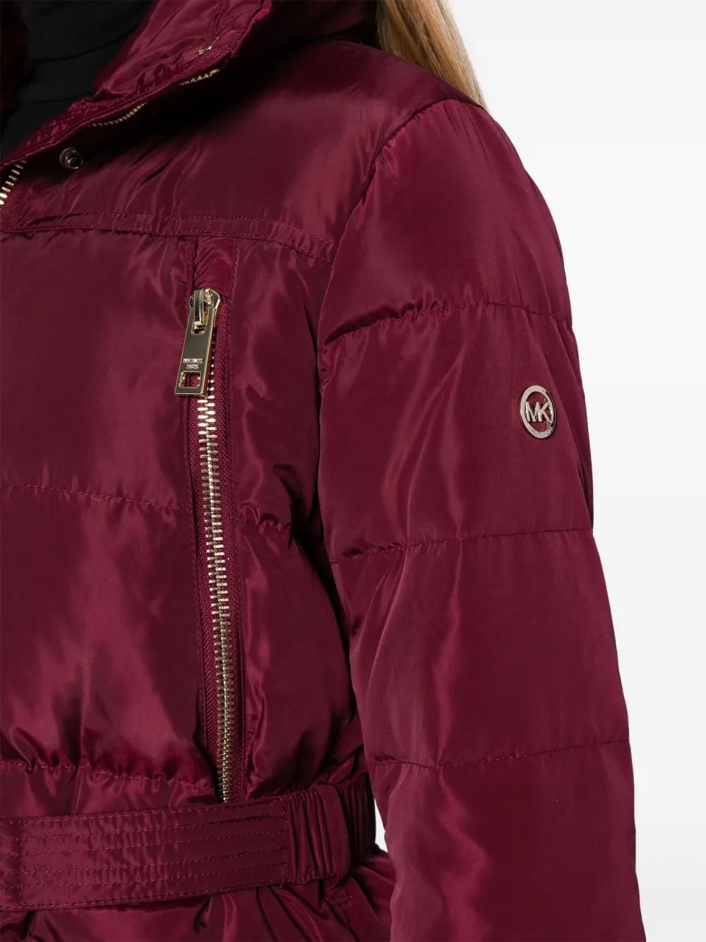 belted puffer coat Product Image