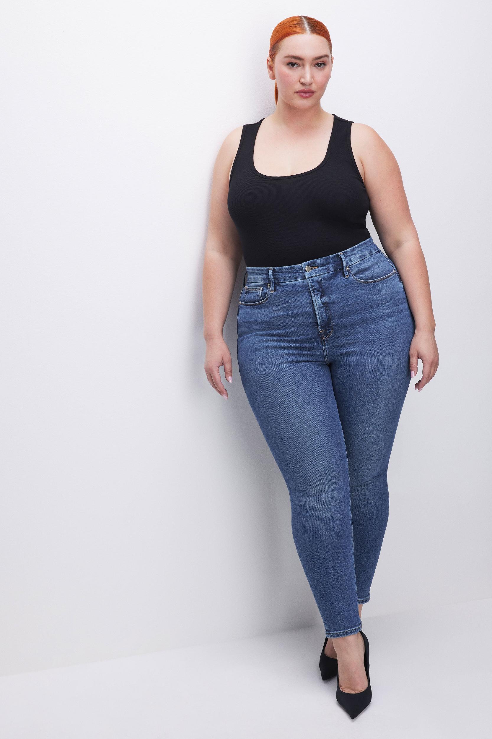 GOOD WAIST SKINNY COMPRESSION JEANS | INDIGO312 Product Image