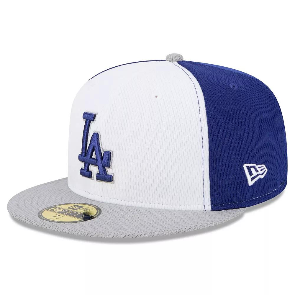 Men's New Era Royal/Gray Los Angeles Dodgers 2025 MLB Clubhouse 59FIFTY Fitted Hat, Size: 7 1/8, Blue Product Image