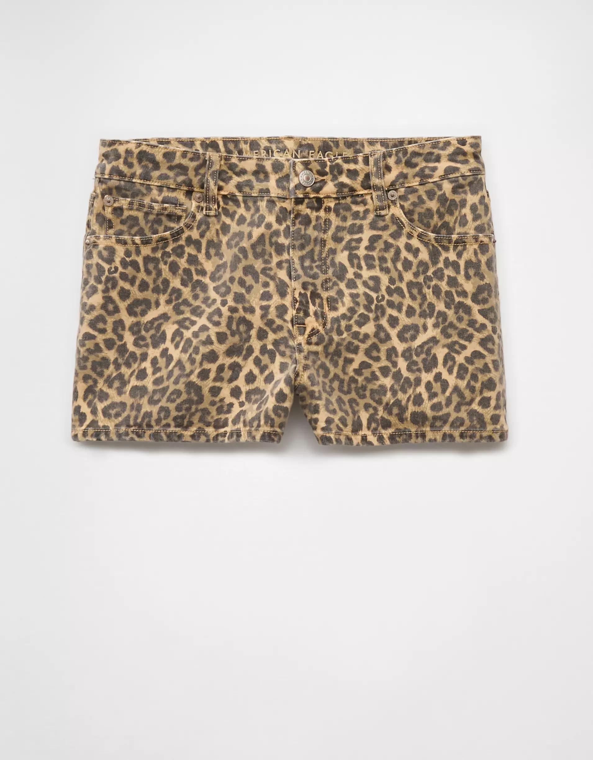 AE Stretch Leopard Perfect Shortie Product Image