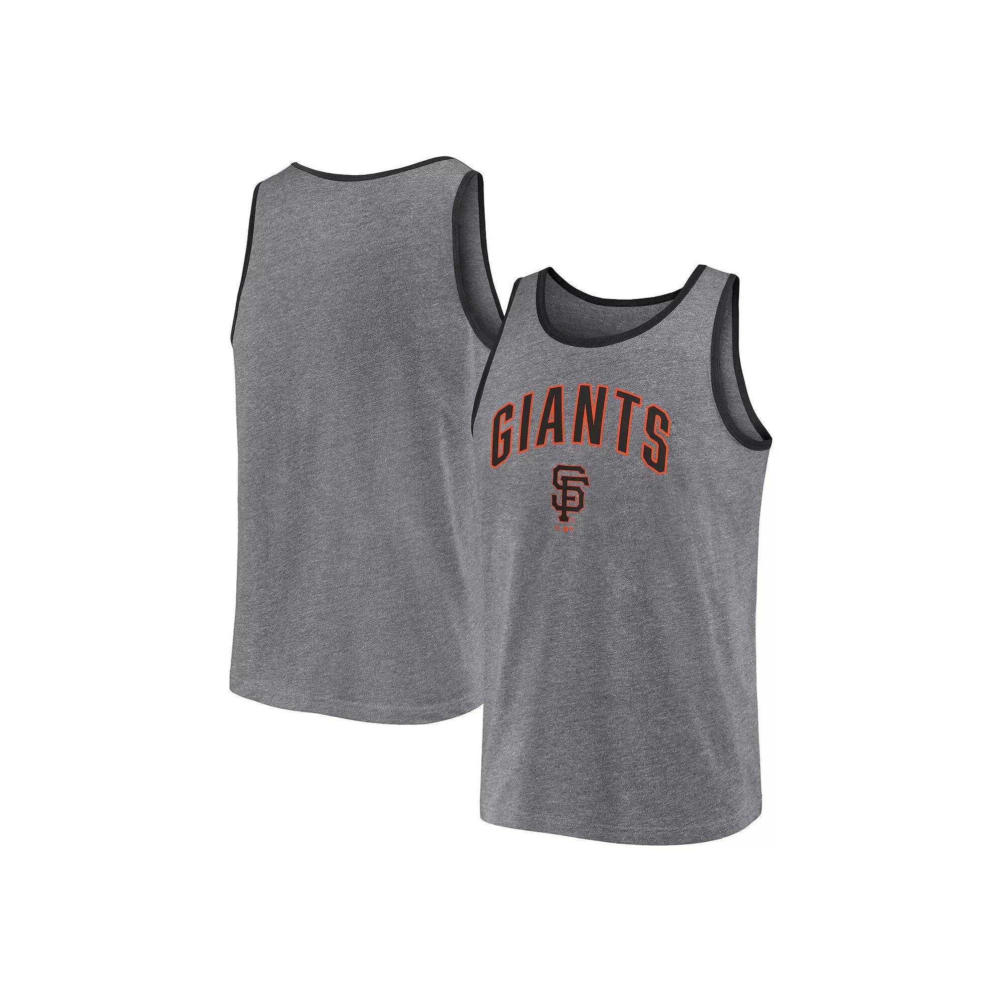 Men's Fanatics Branded Heather Gray San Francisco Giants Primary Tank Top,  Product Image
