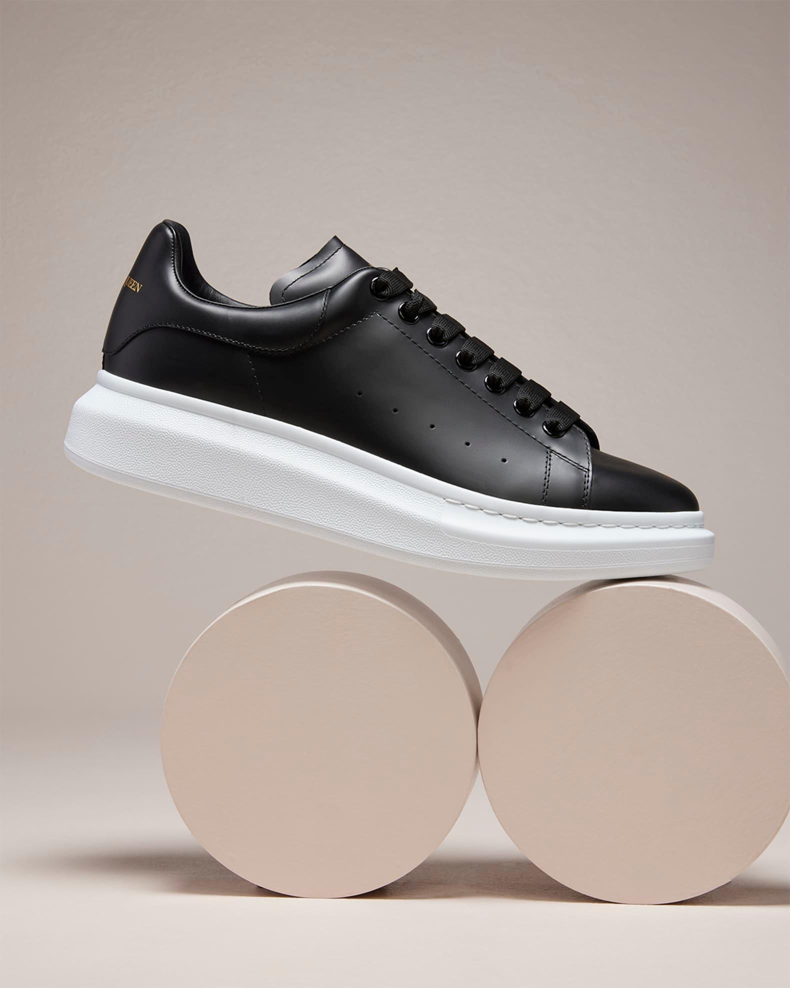Mens Oversized Leather Platform Sneakers Product Image