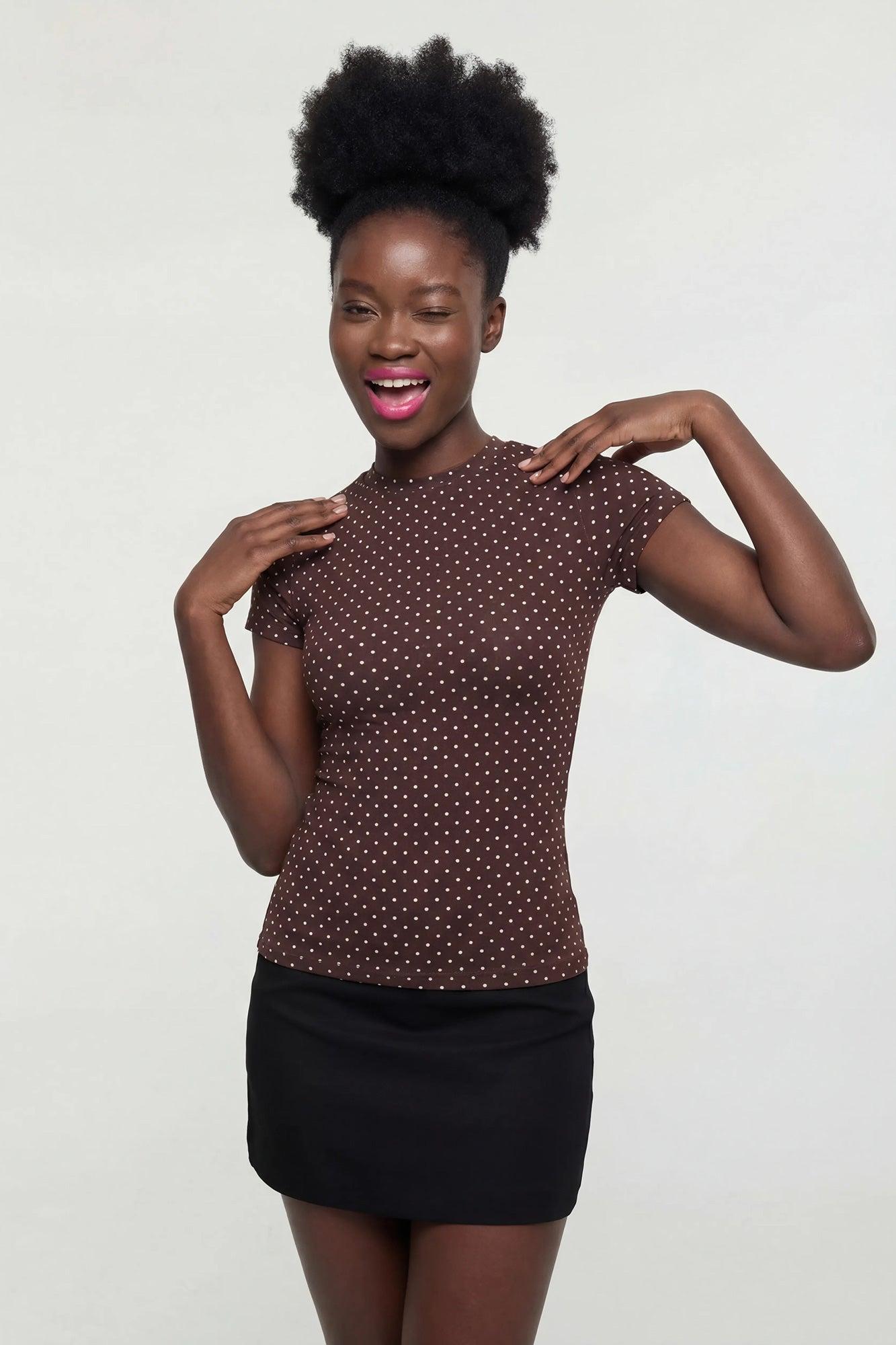 High Neck T-Shirt Female Product Image