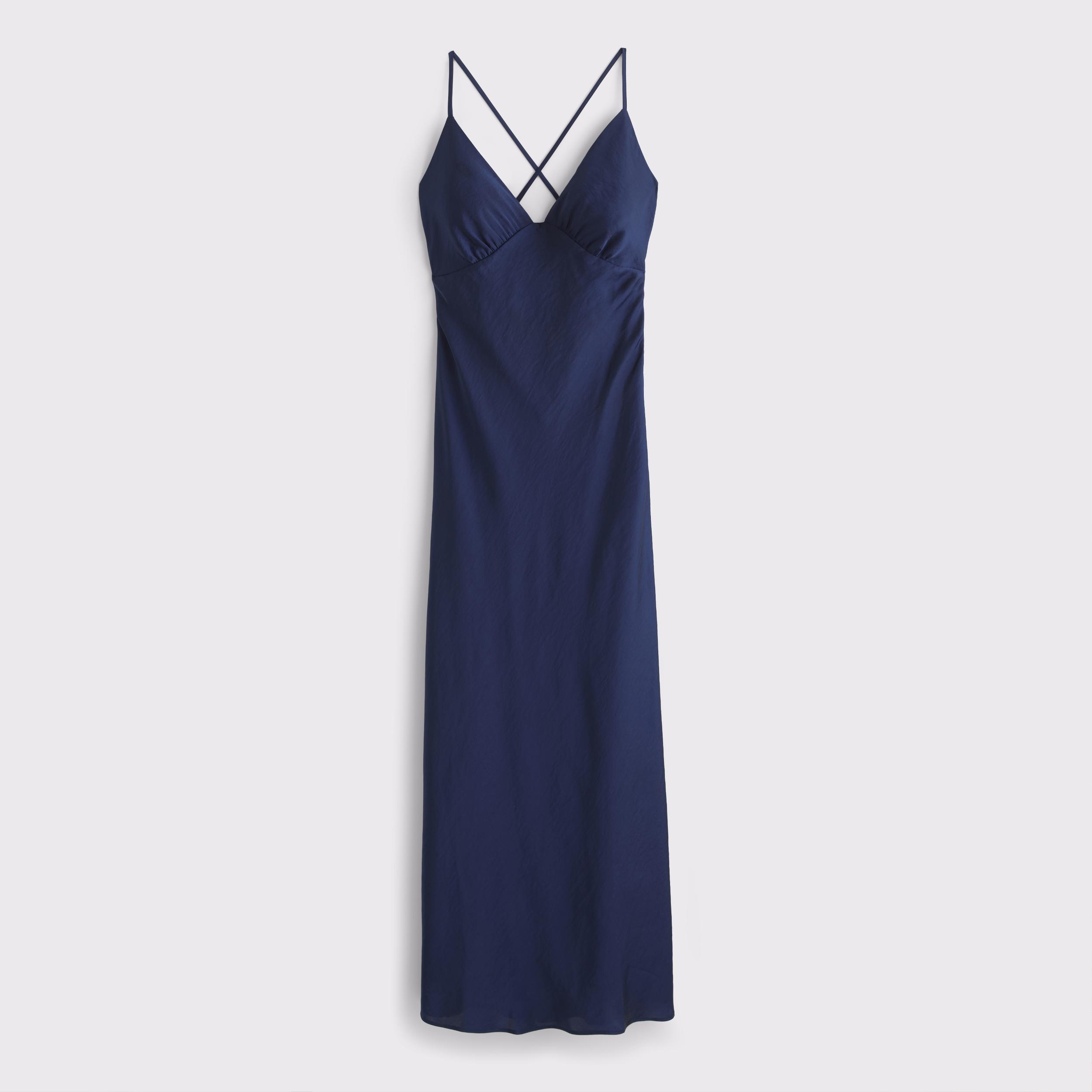 The A&F Julia Slip Tie-Back Maxi Dress Product Image