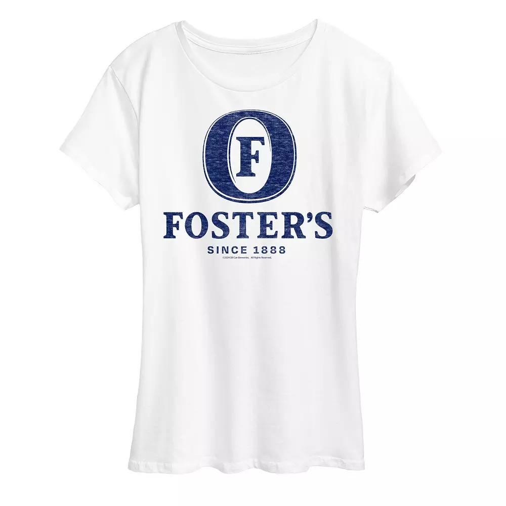 Women's Foster's Navy Blue Logo Graphic Tee,  Product Image