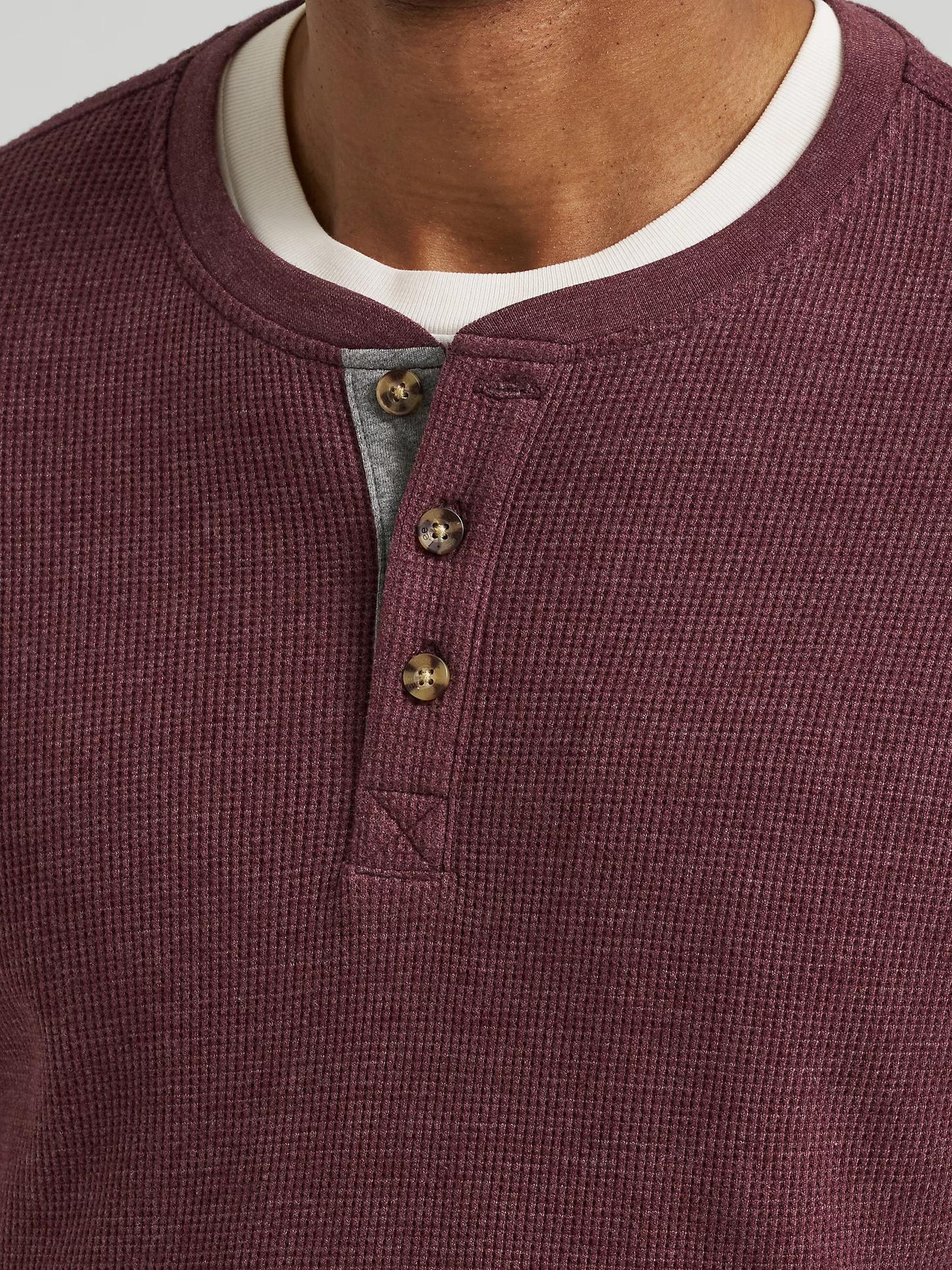 Men's Waffle Knit Henley Shirt | Men's Tops & Tees | Lee® Product Image