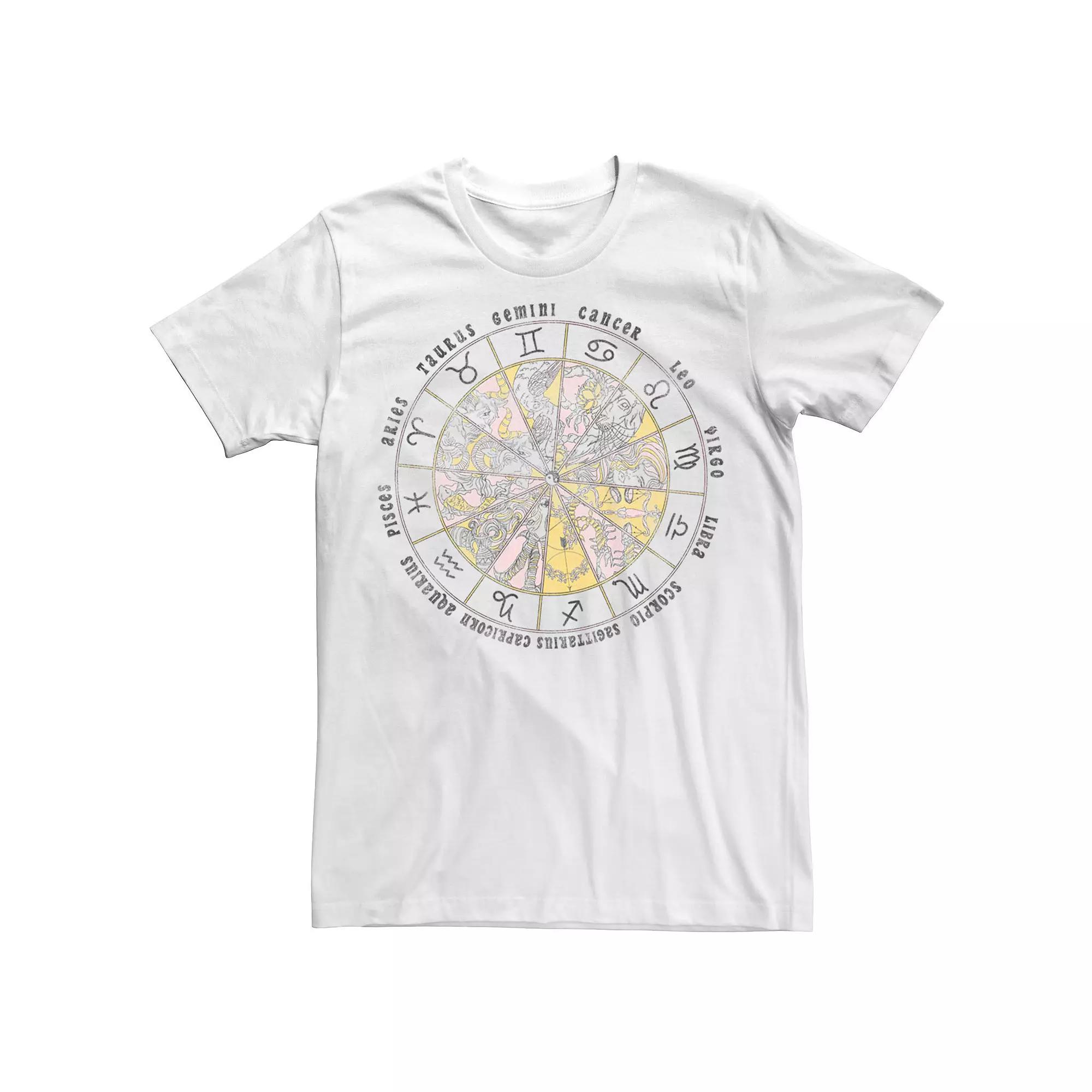 Men's Drawn Astrology Circle Horoscope Tee,  Product Image