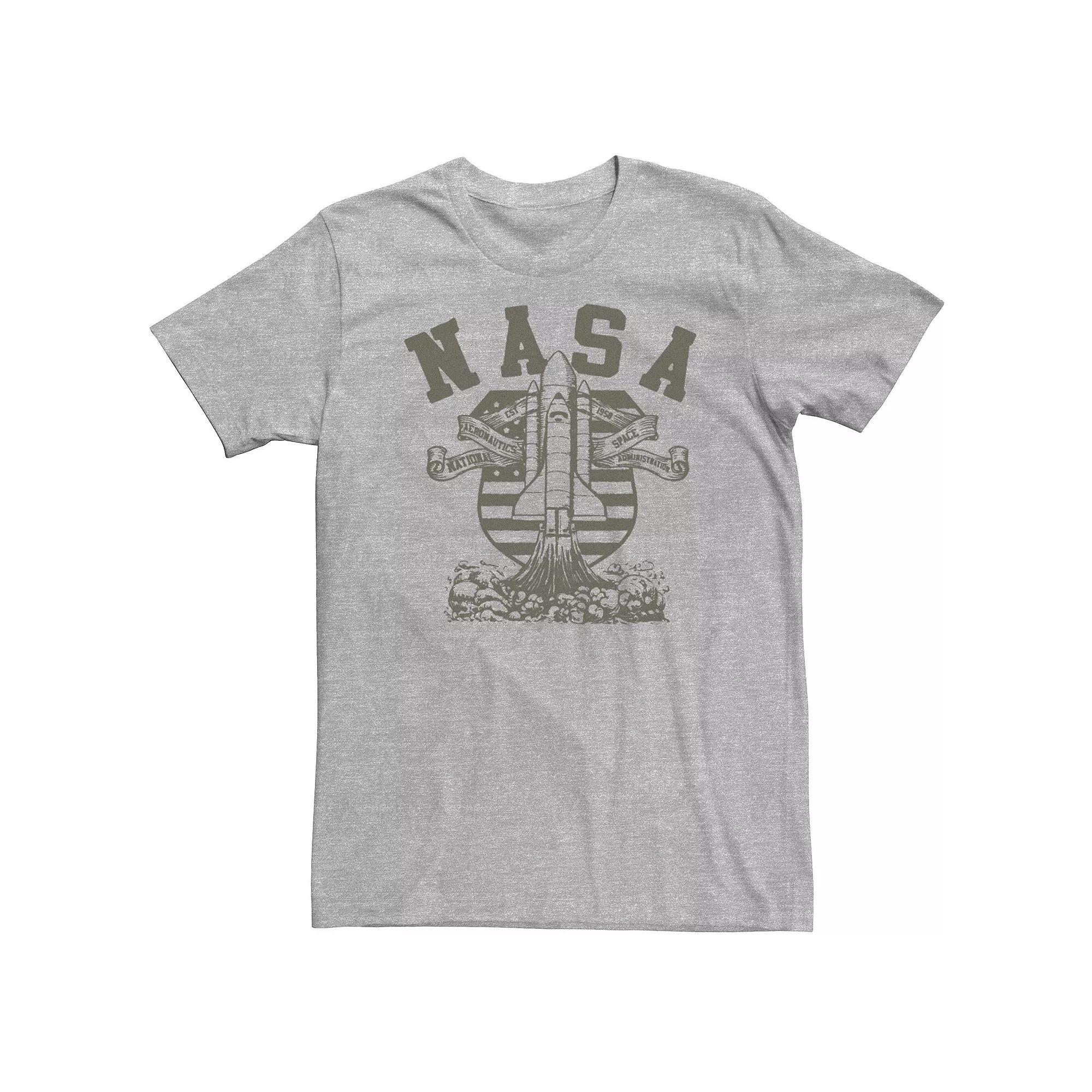 Big & Tall NASA Shuttle Crest Sketch Logo Tee, Men's,  Product Image