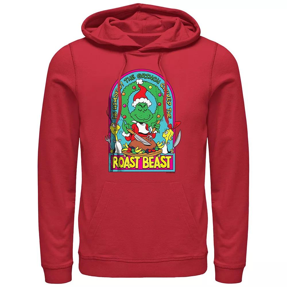 Big & Tall Dr. Seuss Grinch Roast Beast Graphic Hoodie, Men's, Size: Large, Red Product Image
