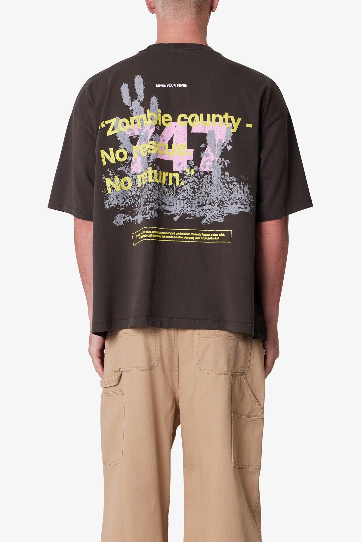 747 Zombie Country Printed Tee - Vintage Black Product Image