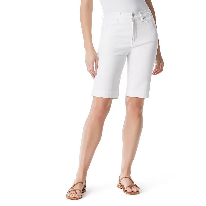 Womens Gloria Vanderbilt Amanda Bermuda Shorts Garden Green Product Image