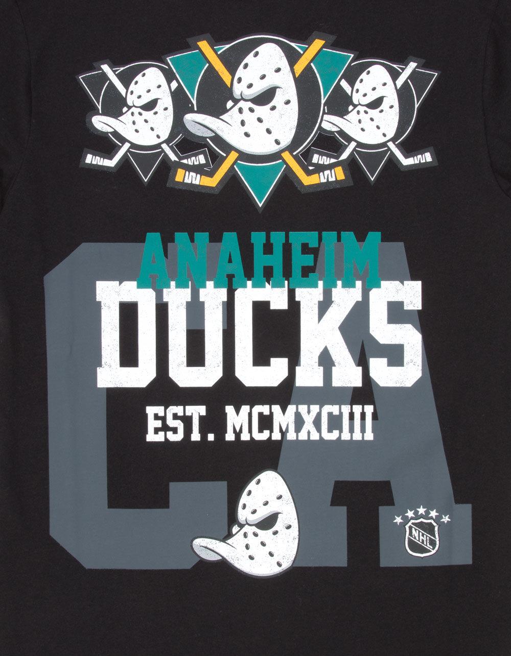 MITCHELL & NESS Anaheim Ducks Home Team Mens Tee - BLACK Product Image