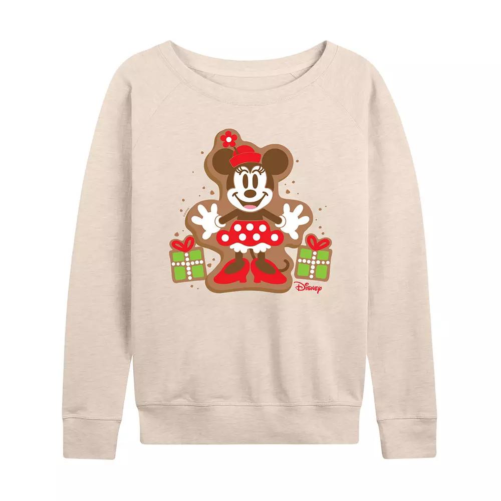Disney's Minnie Mouse Women's Cookie French Terry Long Sleeve Tee,  Product Image