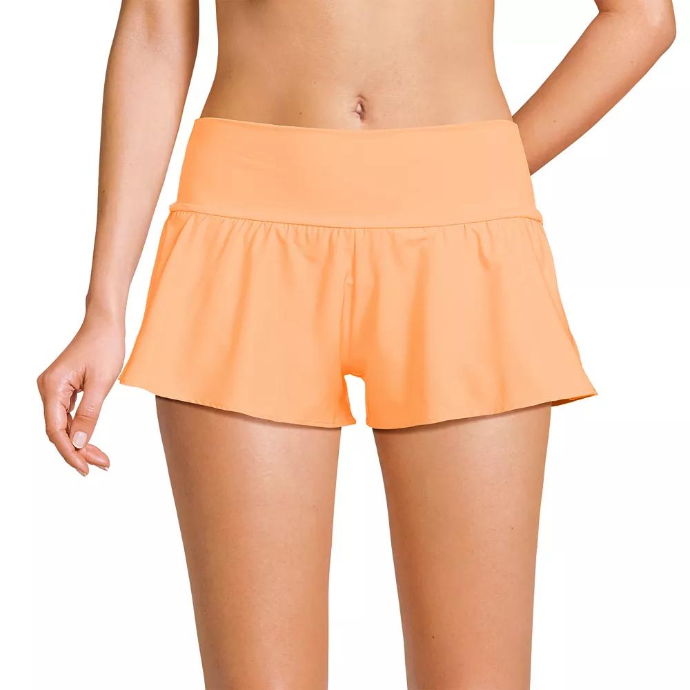 Women's Lands' End 3-Inch Pinchless Flutter Swim Bottoms,  Product Image