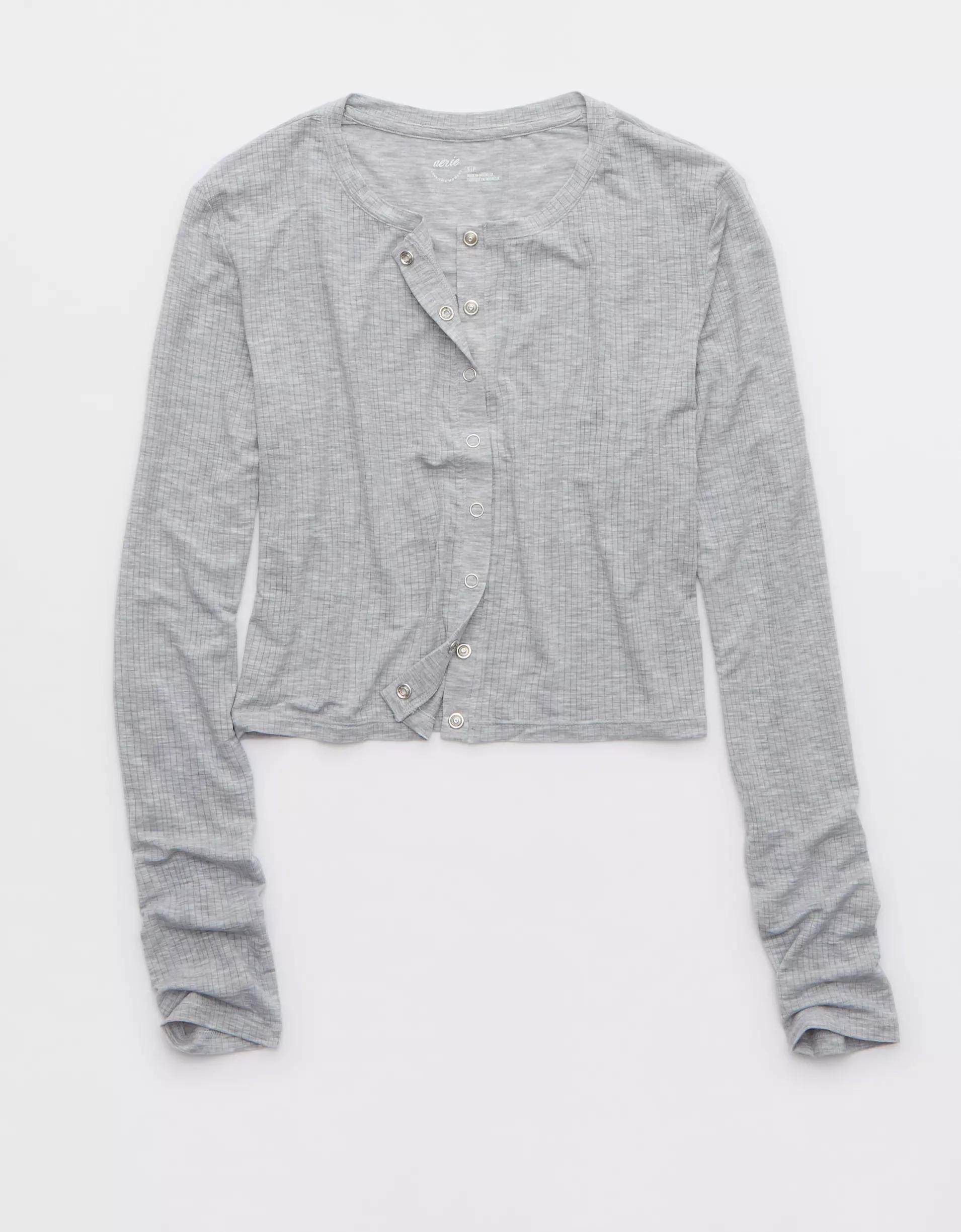 Aerie Superchill Modal Rib Cardigan Product Image