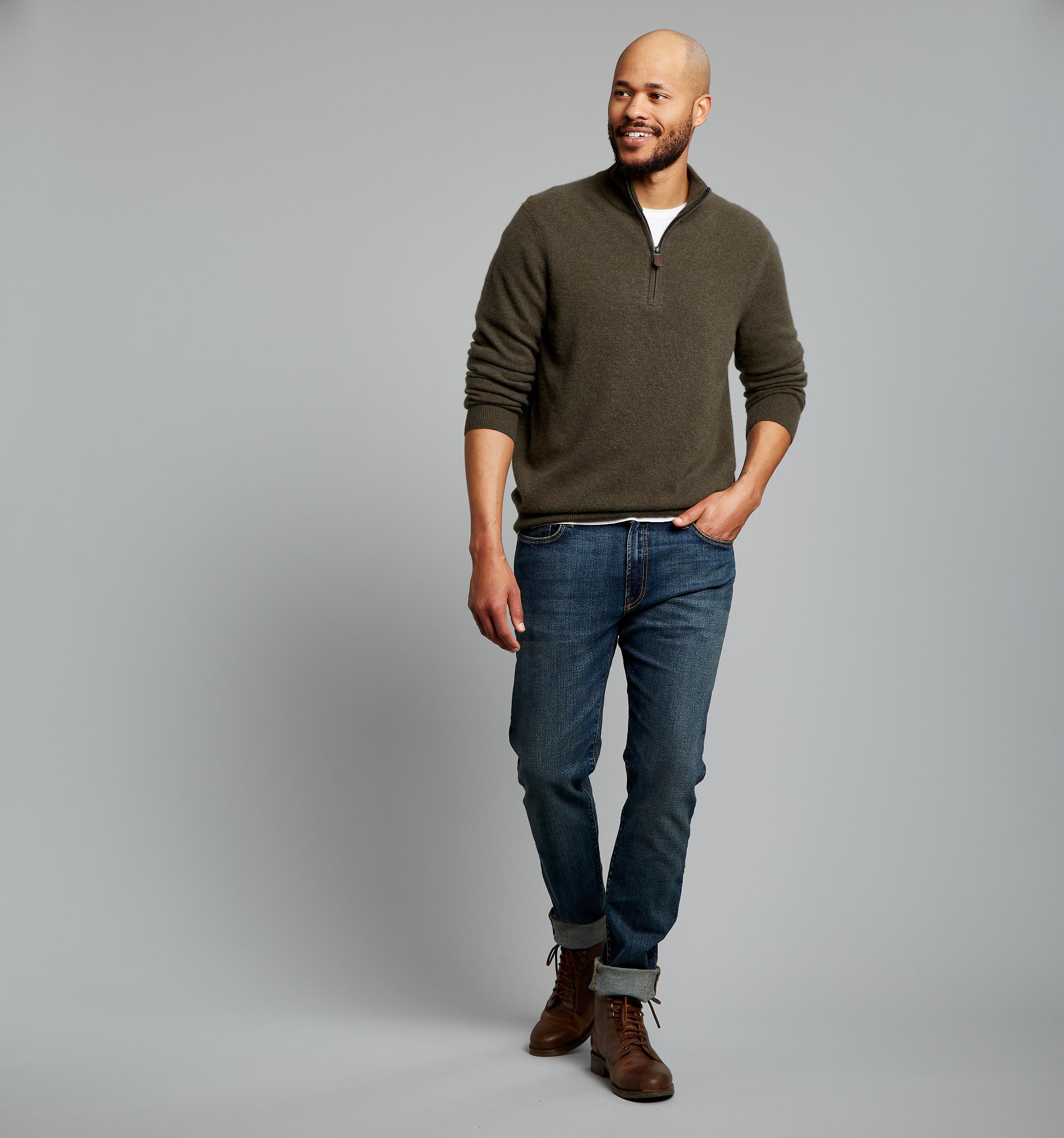 Classic Cashmere Quarter Zip Sweater Product Image
